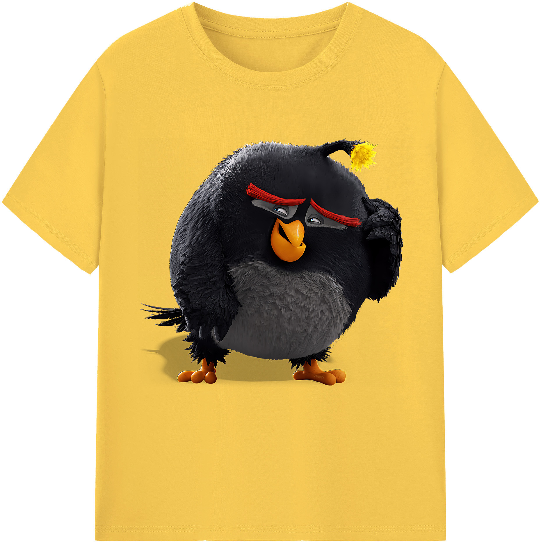 （画像用） Angry Birds アングリーバード 綿100％半袖Tシャツ（フロントプリント）