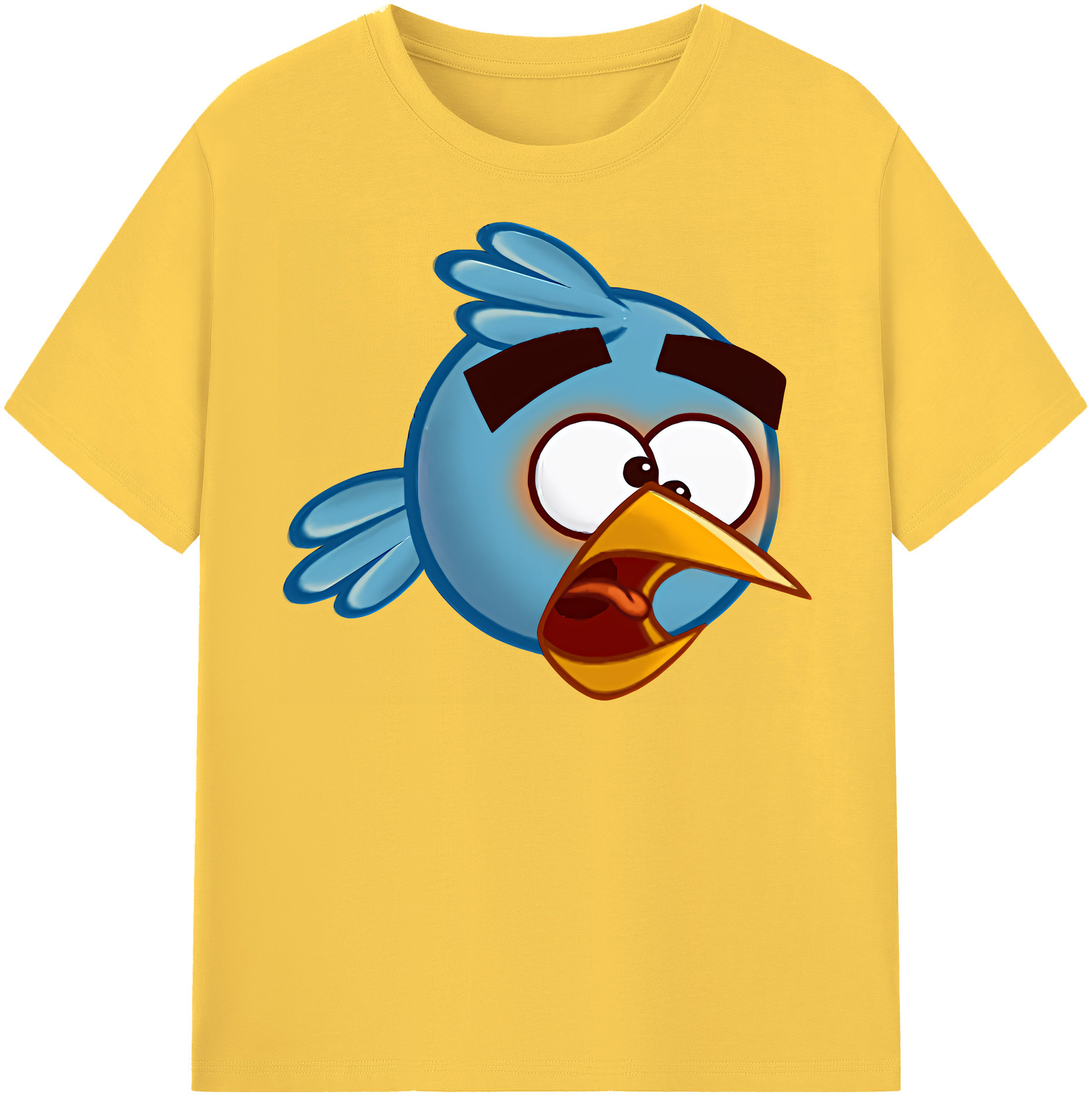 （画像用） Angry Birds アングリーバード 綿100％半袖Tシャツ（フロントプリント）