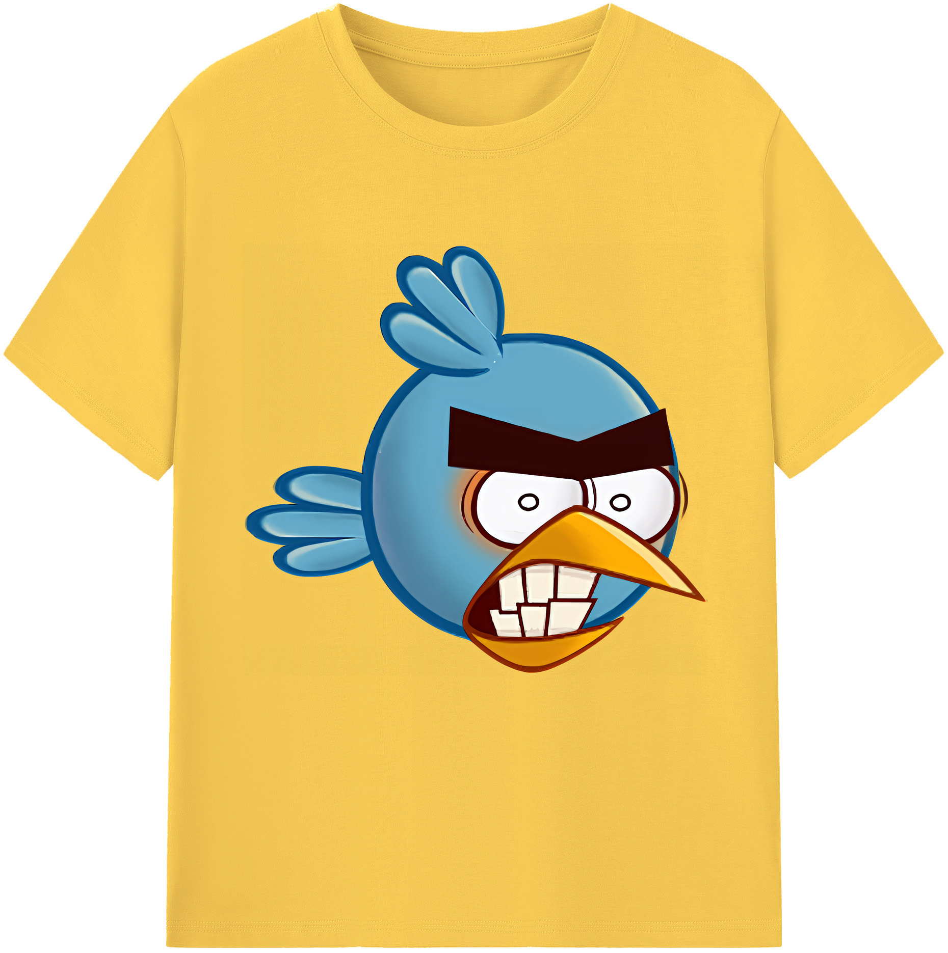 （画像用） Angry Birds アングリーバード 綿100％半袖Tシャツ（フロントプリント）