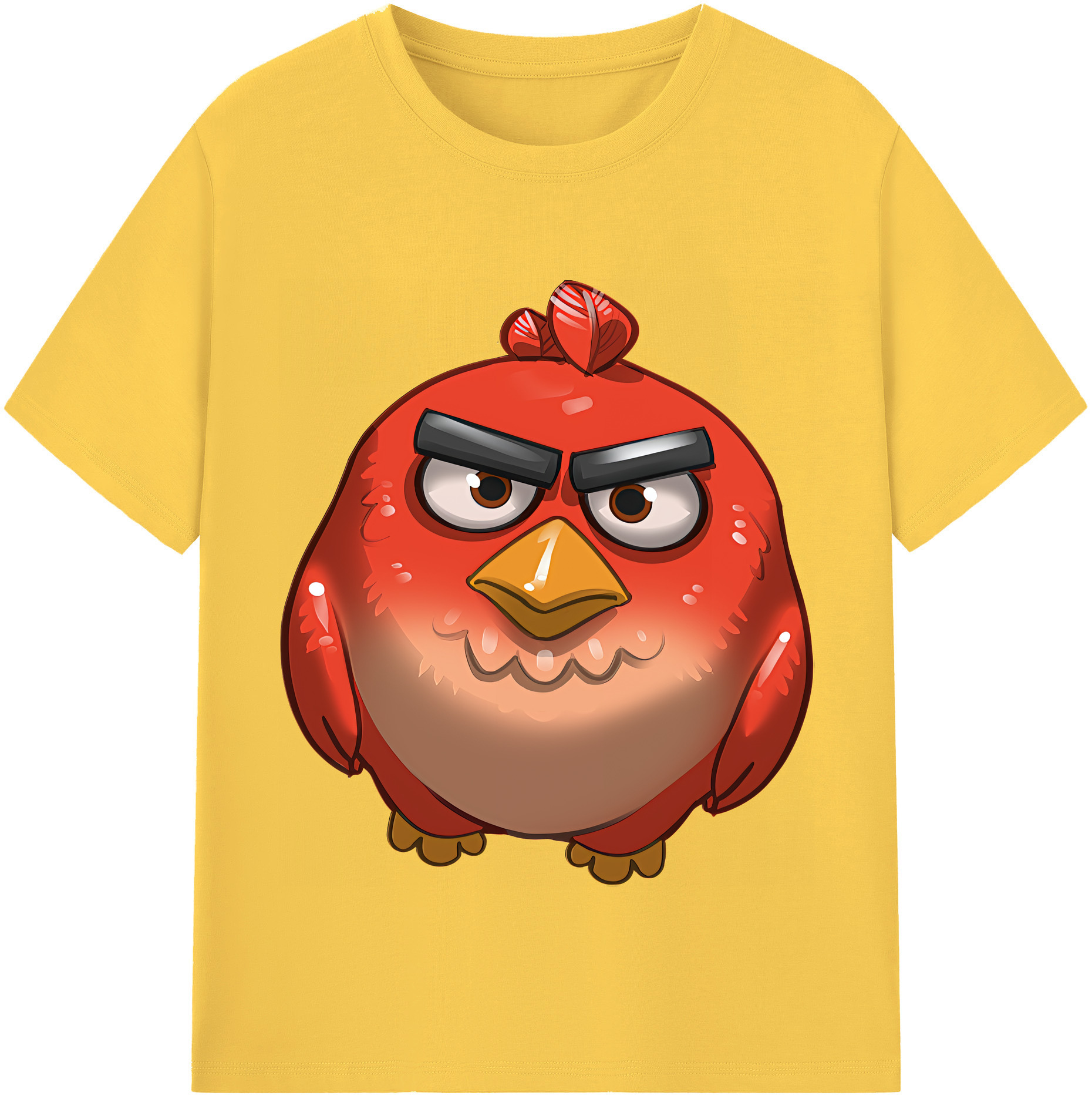 （画像用） Angry Birds アングリーバード 綿100％半袖Tシャツ（フロントプリント）