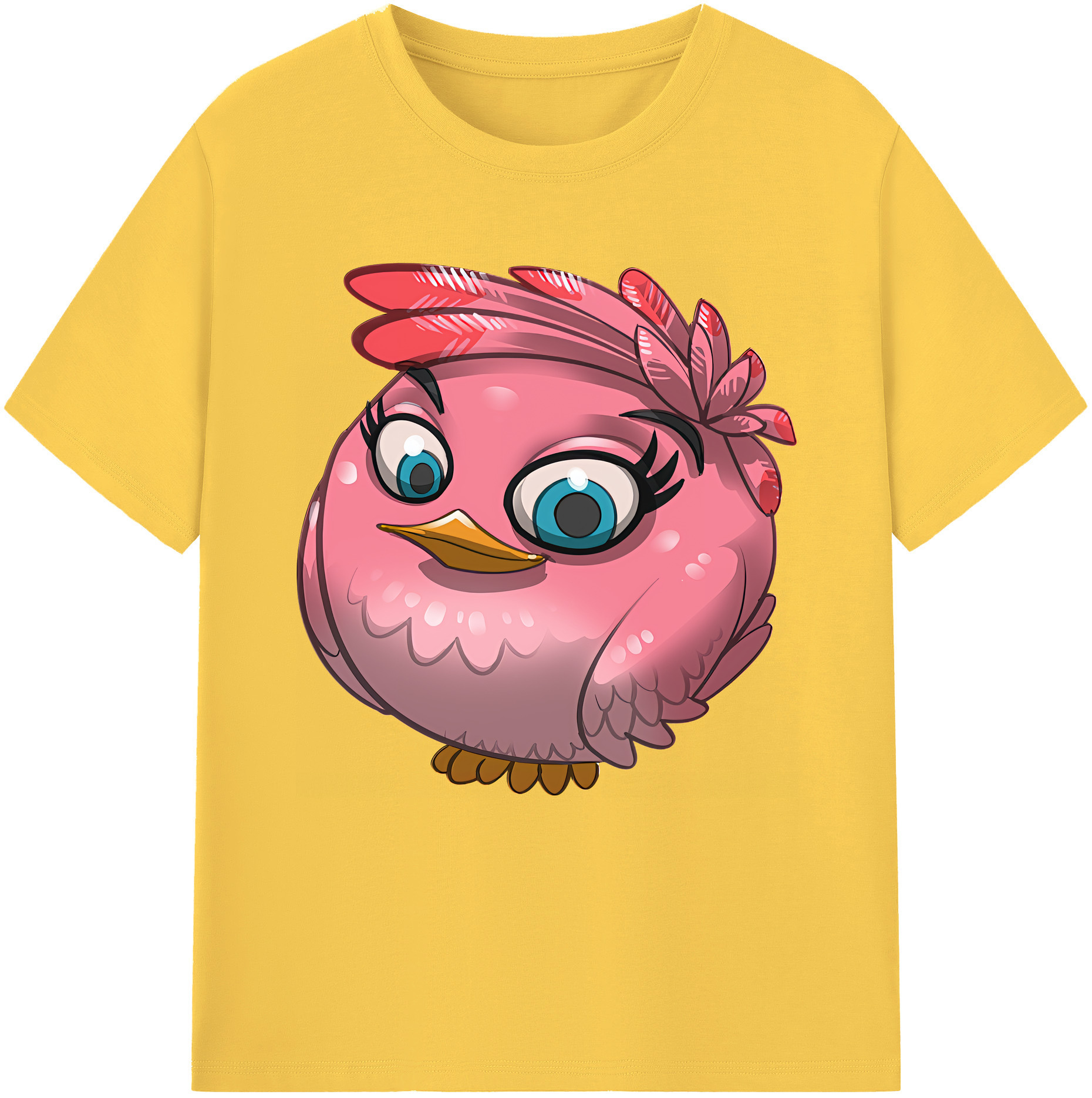 （画像用） Angry Birds アングリーバード 綿100％半袖Tシャツ（フロントプリント）