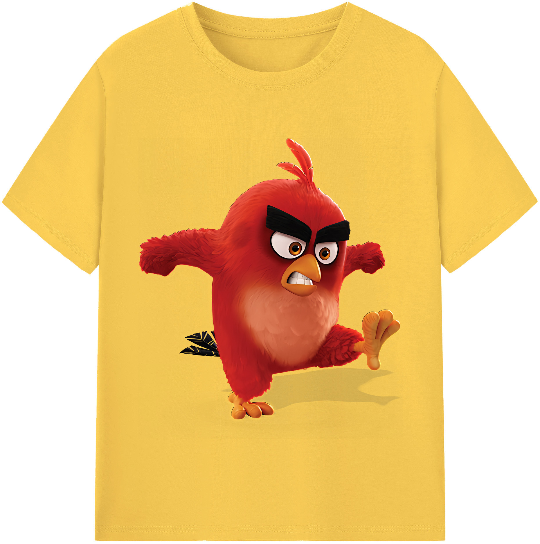 （画像用） Angry Birds アングリーバード 綿100％半袖Tシャツ（フロントプリント）