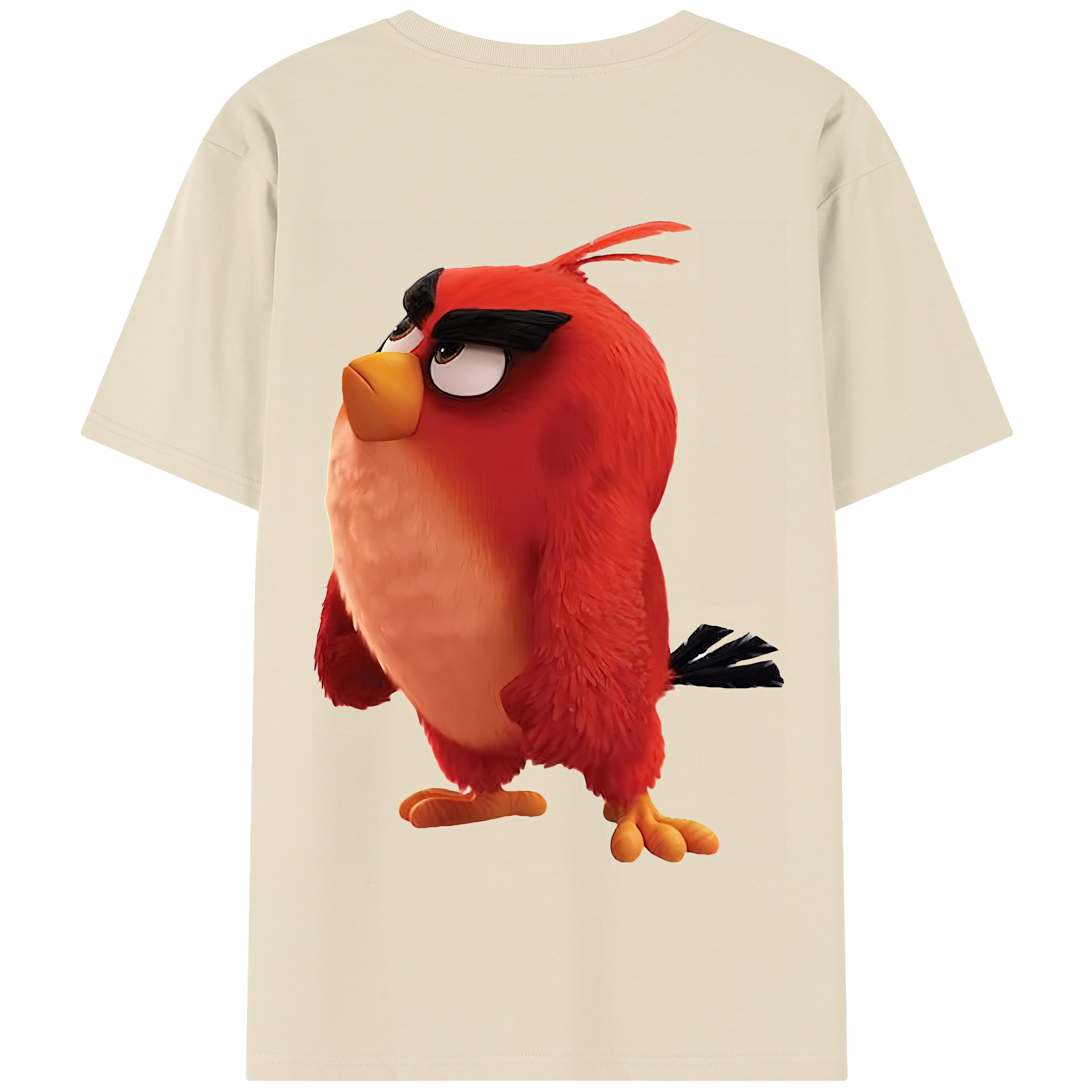 （画像用） Angry Birds アングリーバード 綿100％半袖Tシャツ（背面プリント）