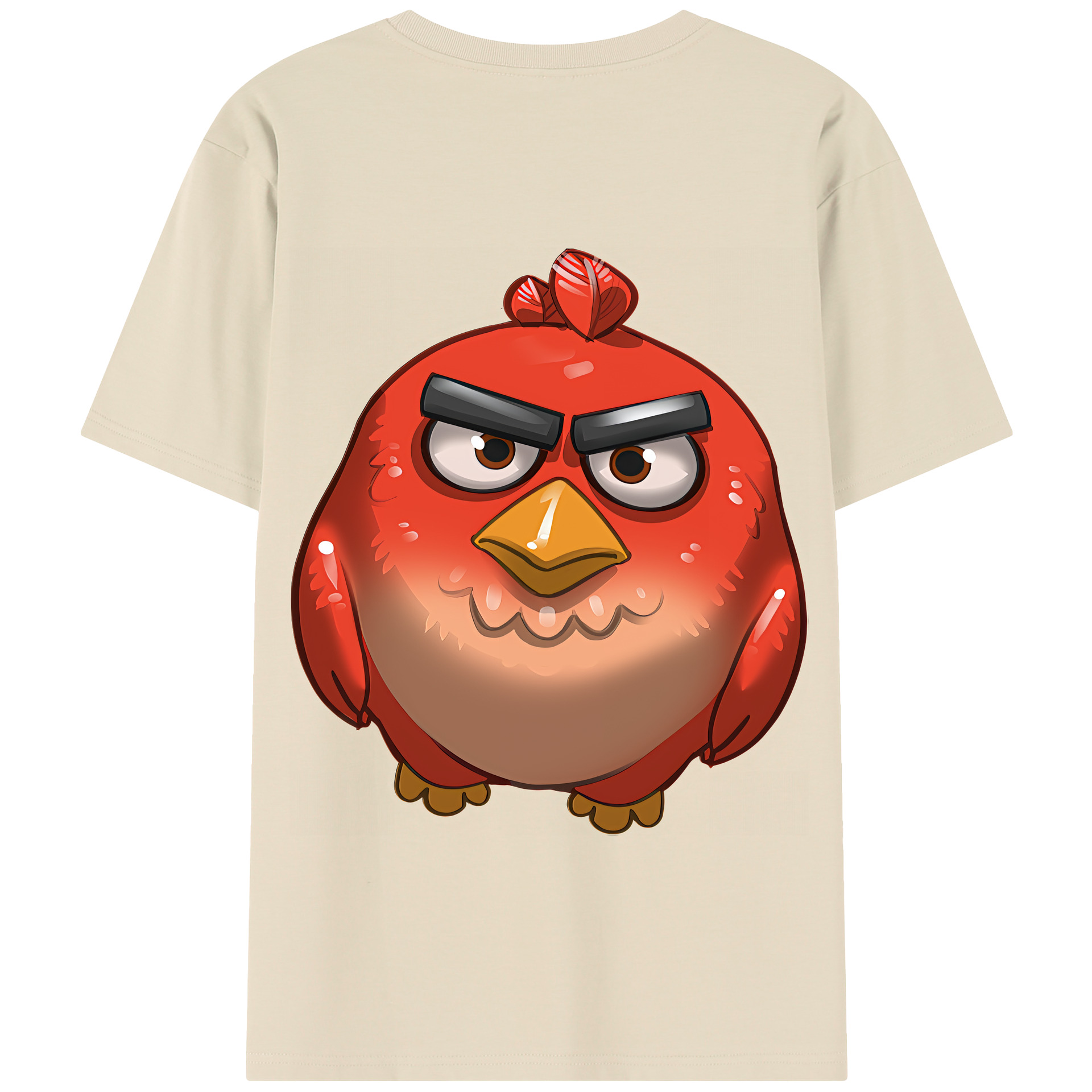 （画像用） Angry Birds アングリーバード 綿100％半袖Tシャツ（背面プリント）