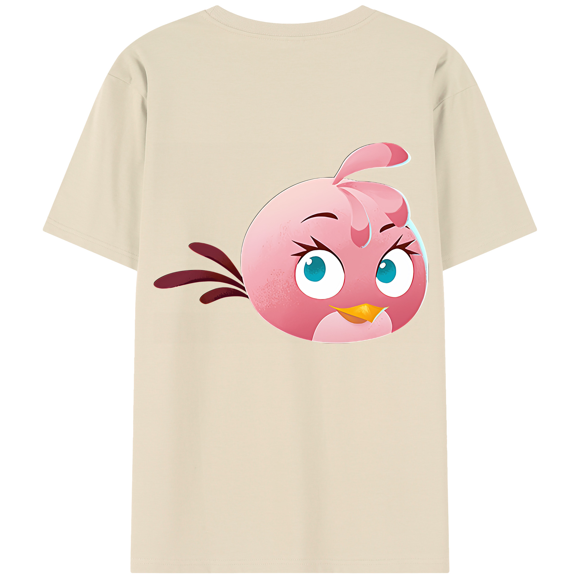 （画像用） Angry Birds アングリーバード 綿100％半袖Tシャツ（背面プリント）