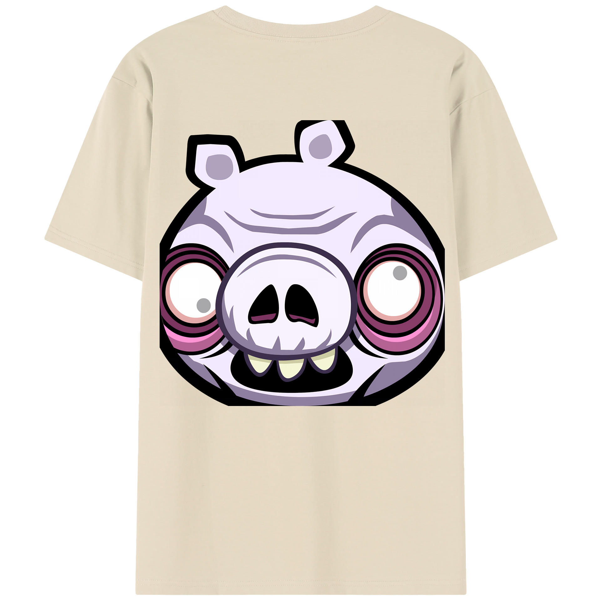 （画像用） Angry Birds アングリーバード 綿100％半袖Tシャツ（背面プリント）