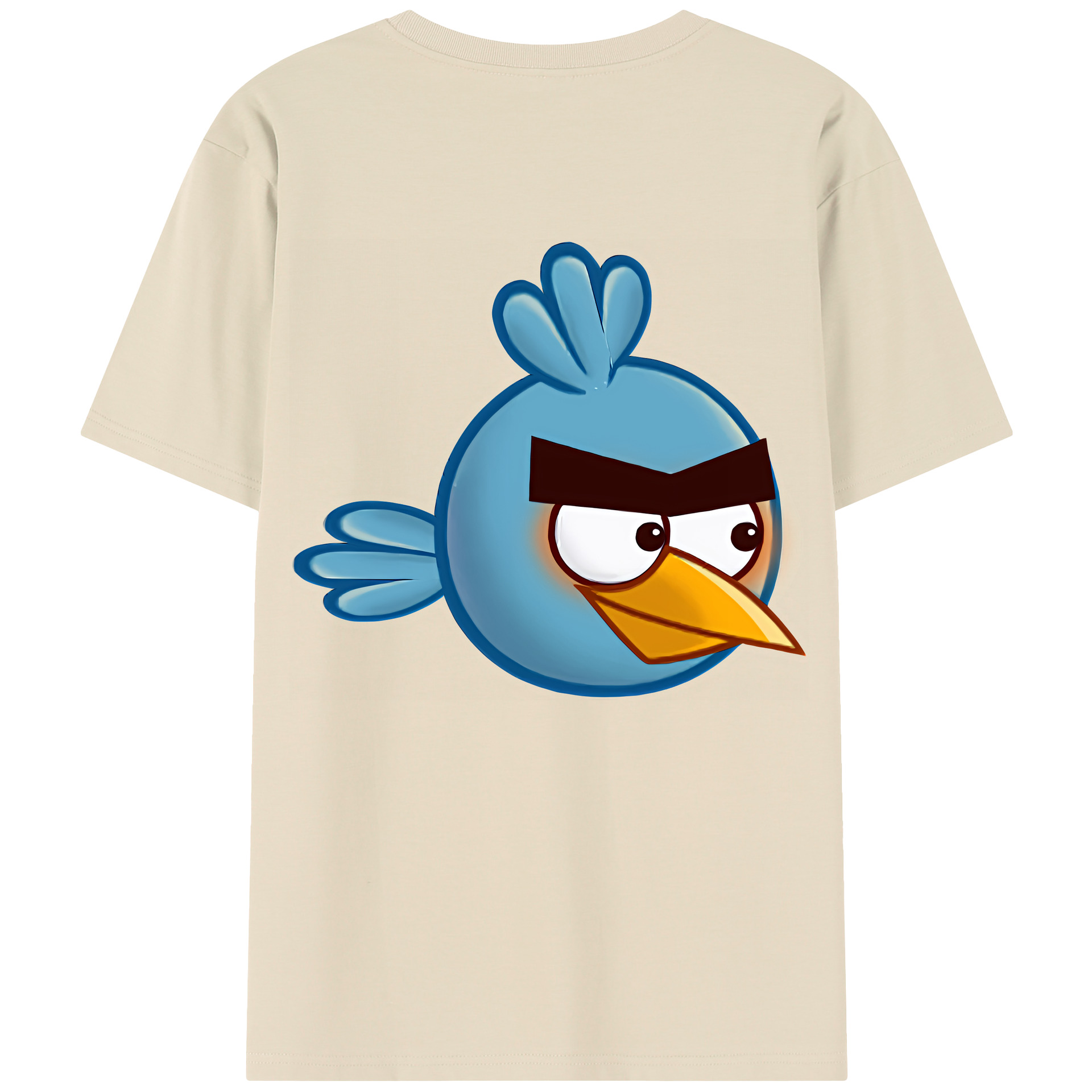 （画像用） Angry Birds アングリーバード 綿100％半袖Tシャツ（背面プリント）