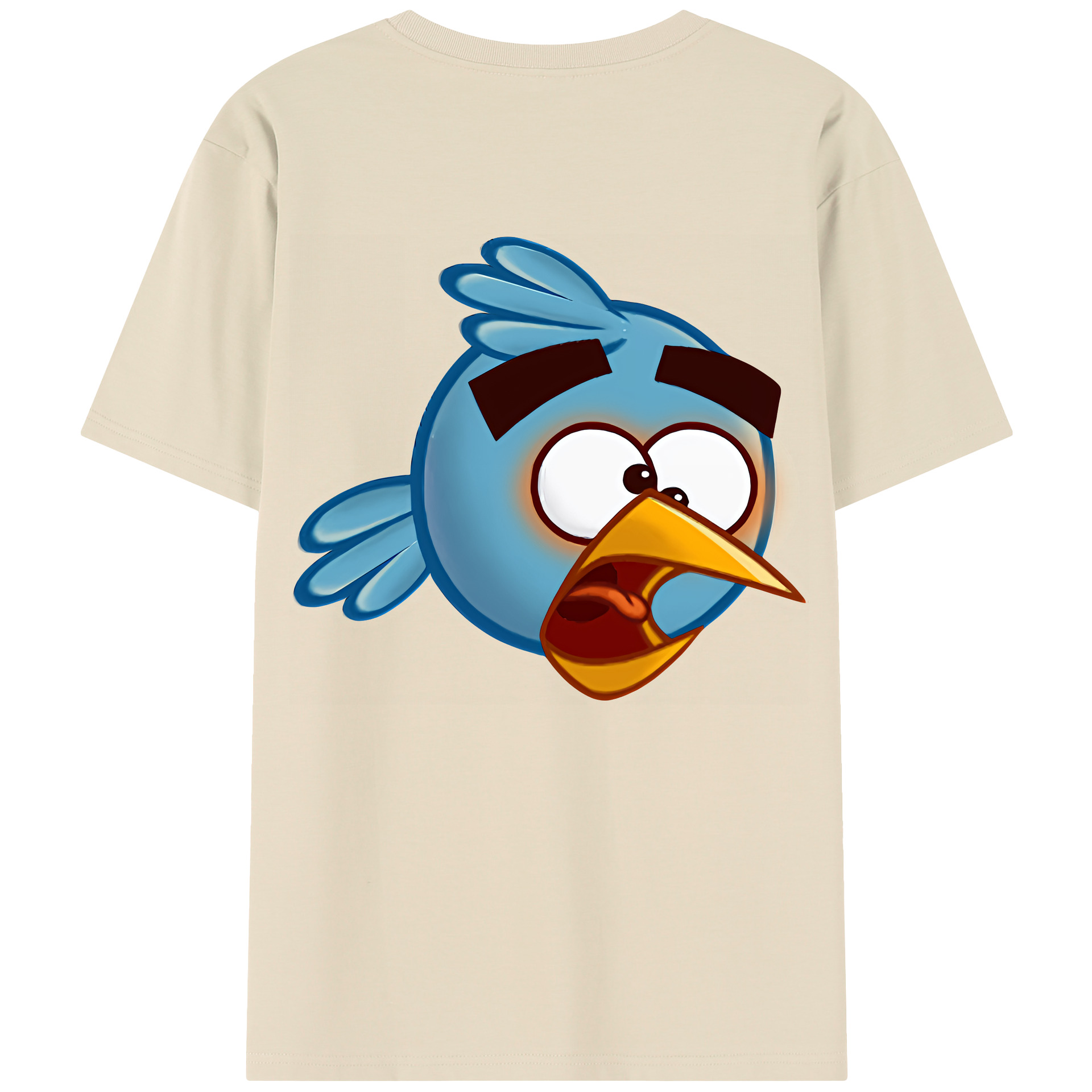 （画像用） Angry Birds アングリーバード 綿100％半袖Tシャツ（背面プリント）