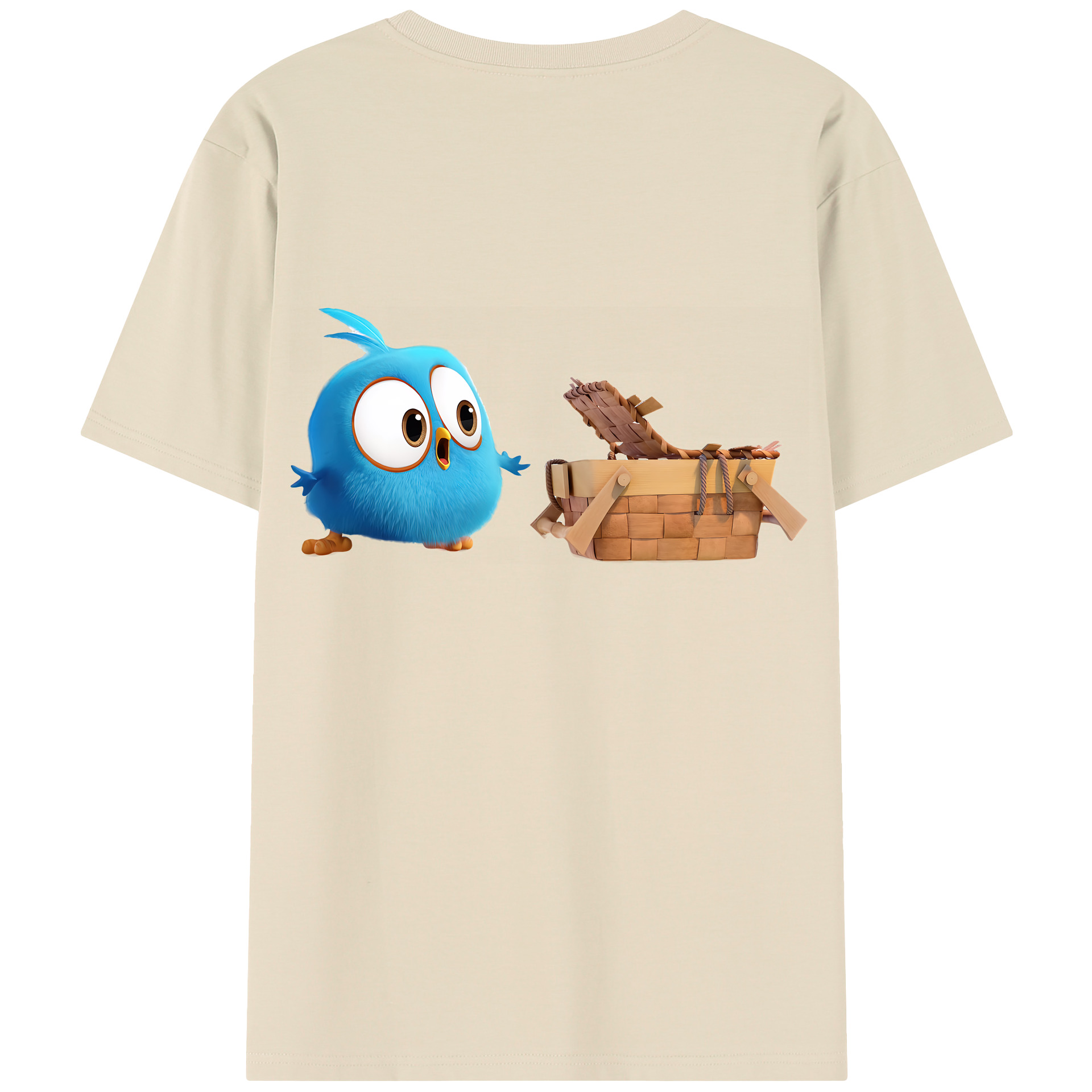（画像用） Angry Birds アングリーバード 綿100％半袖Tシャツ（背面プリント）