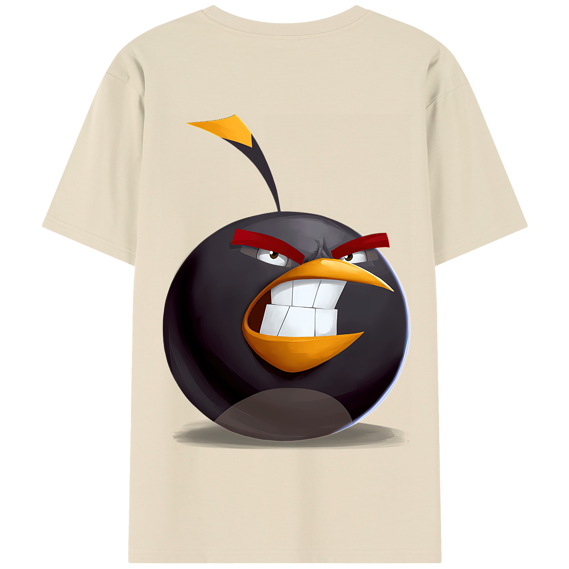 （画像用） Angry Birds アングリーバード 綿100％半袖Tシャツ（背面プリント）