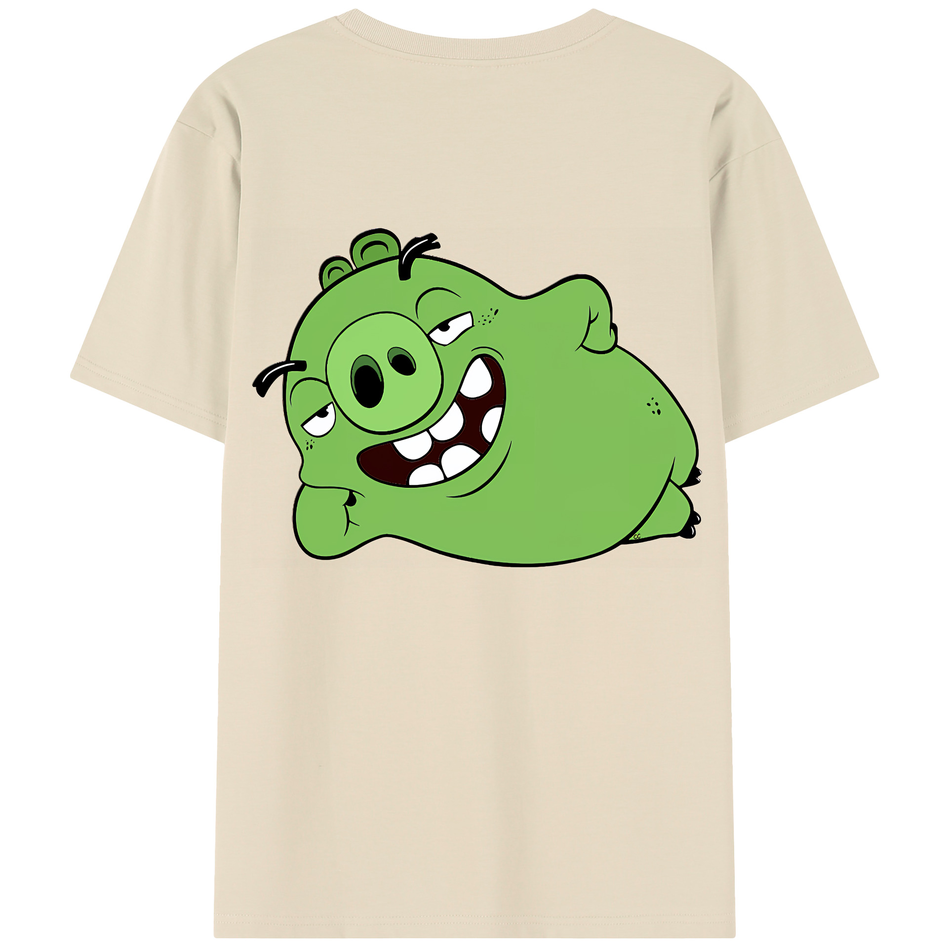 （画像用） Angry Birds アングリーバード 綿100％半袖Tシャツ（背面プリント）