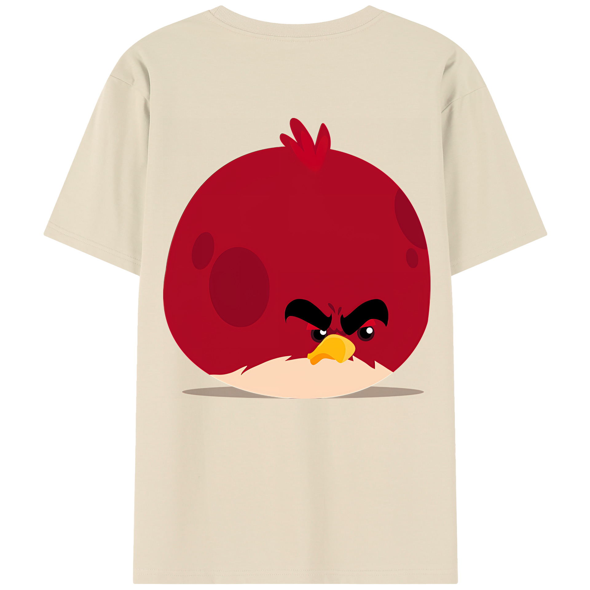 （画像用） Angry Birds アングリーバード 綿100％半袖Tシャツ（背面プリント）
