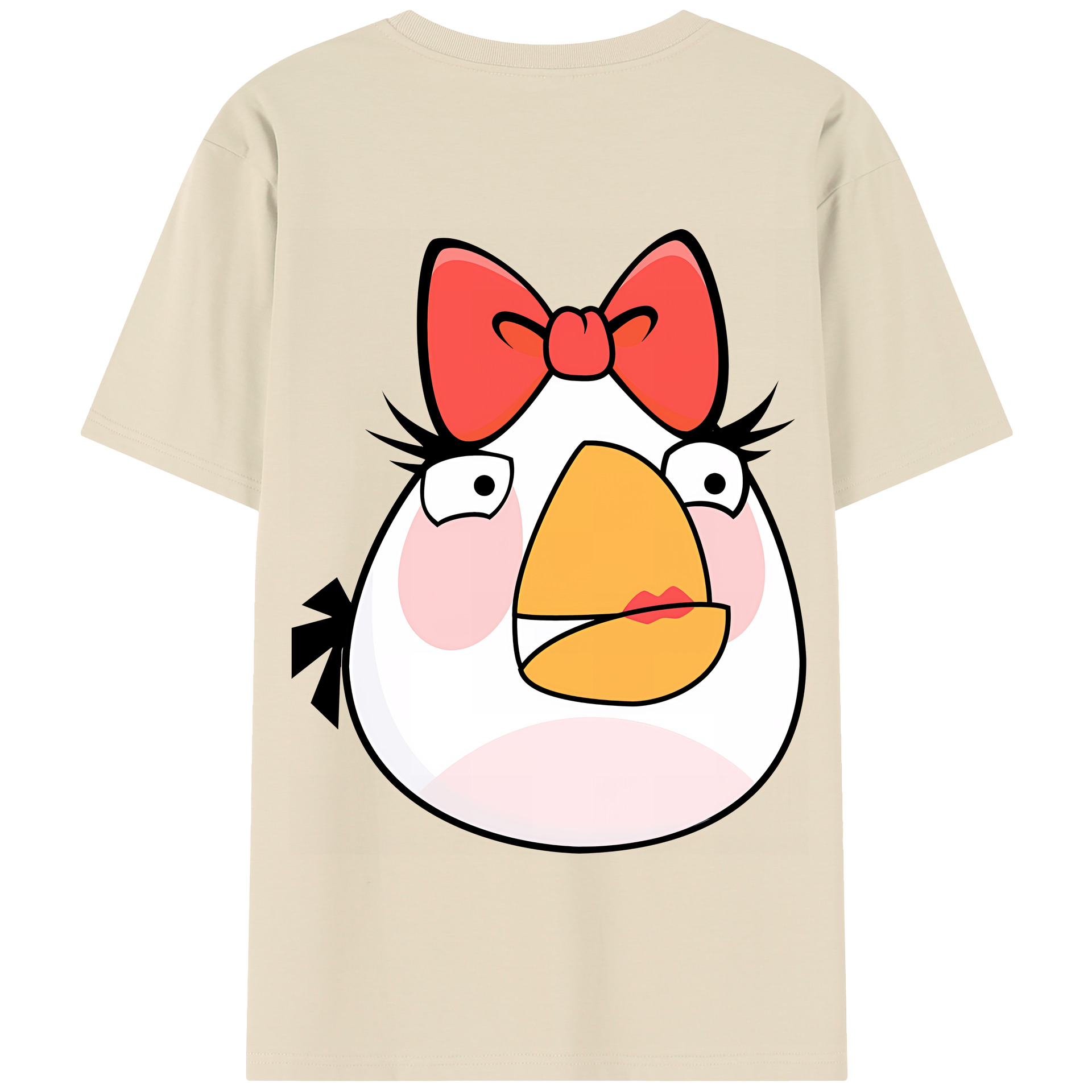 （画像用） Angry Birds アングリーバード 綿100％半袖Tシャツ（背面プリント）