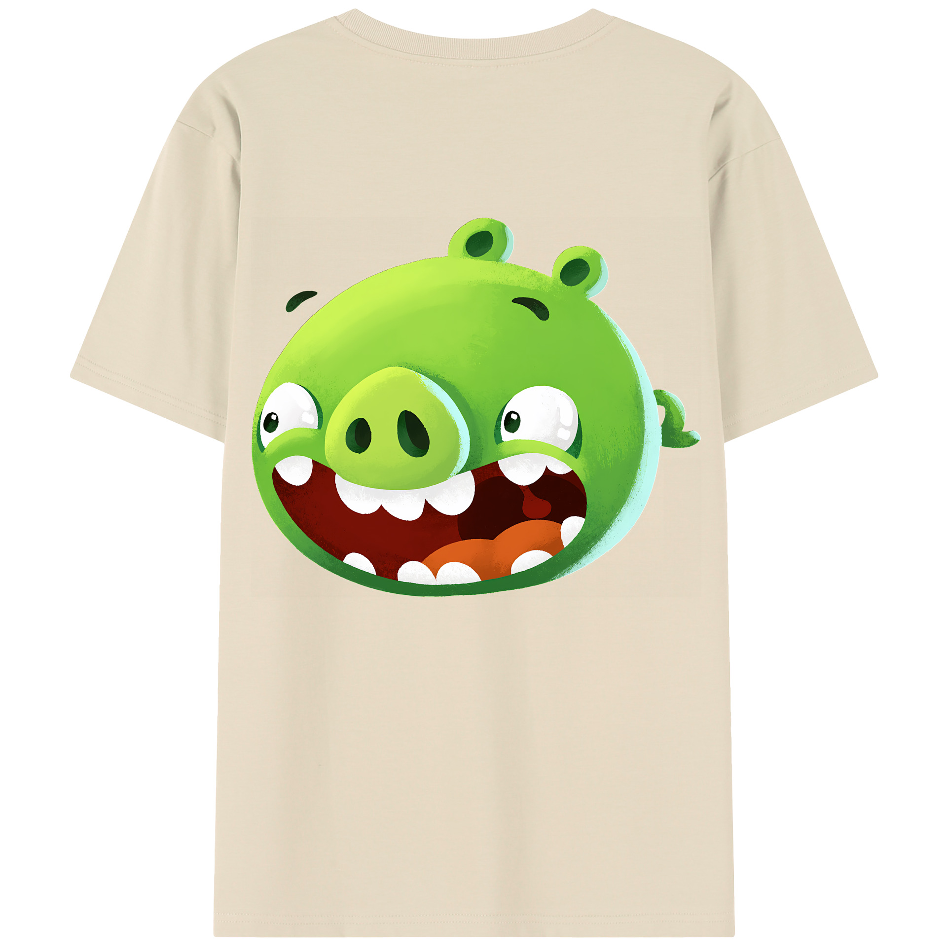 （画像用） Angry Birds アングリーバード 綿100％半袖Tシャツ（背面プリント）