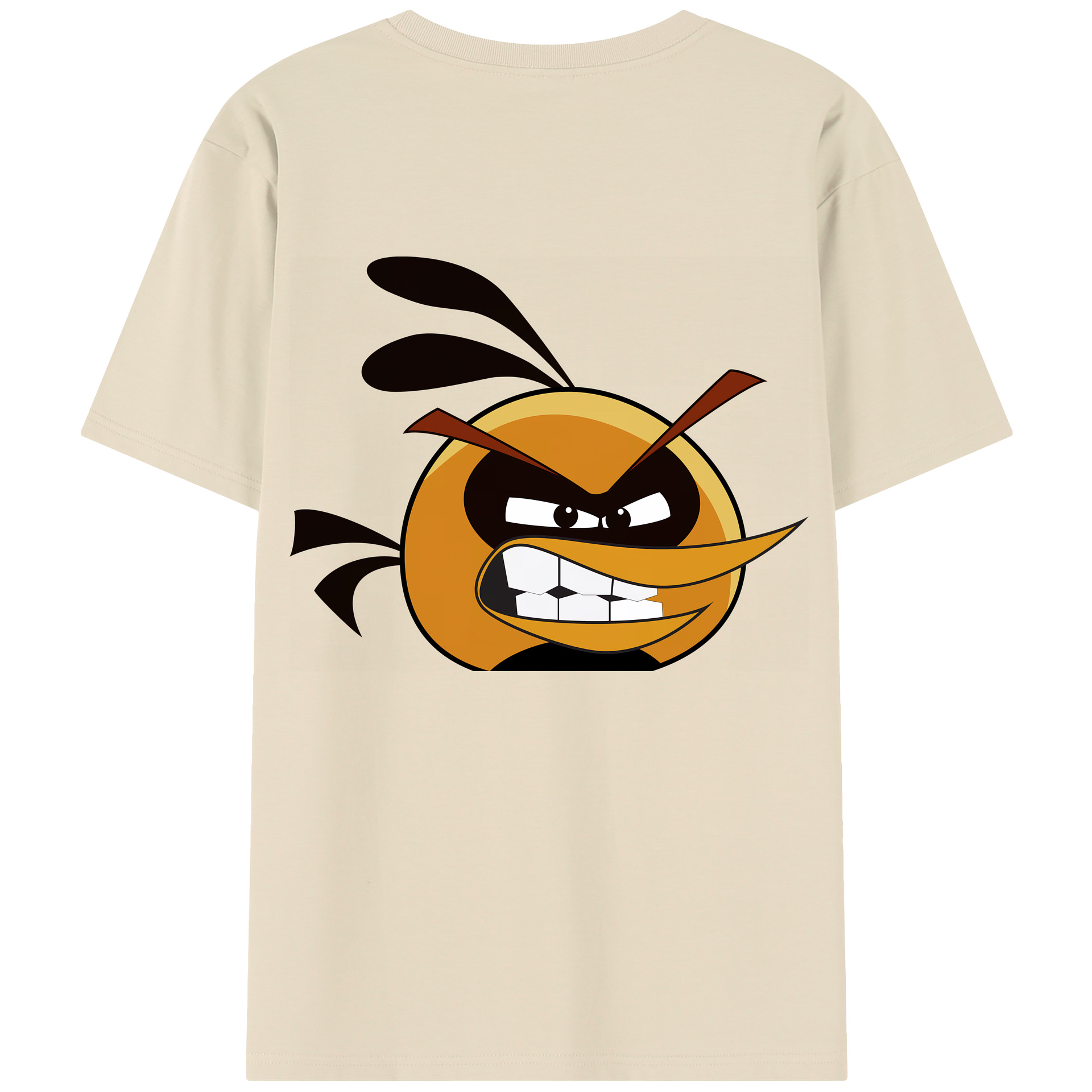 （画像用） Angry Birds アングリーバード 綿100％半袖Tシャツ（背面プリント）