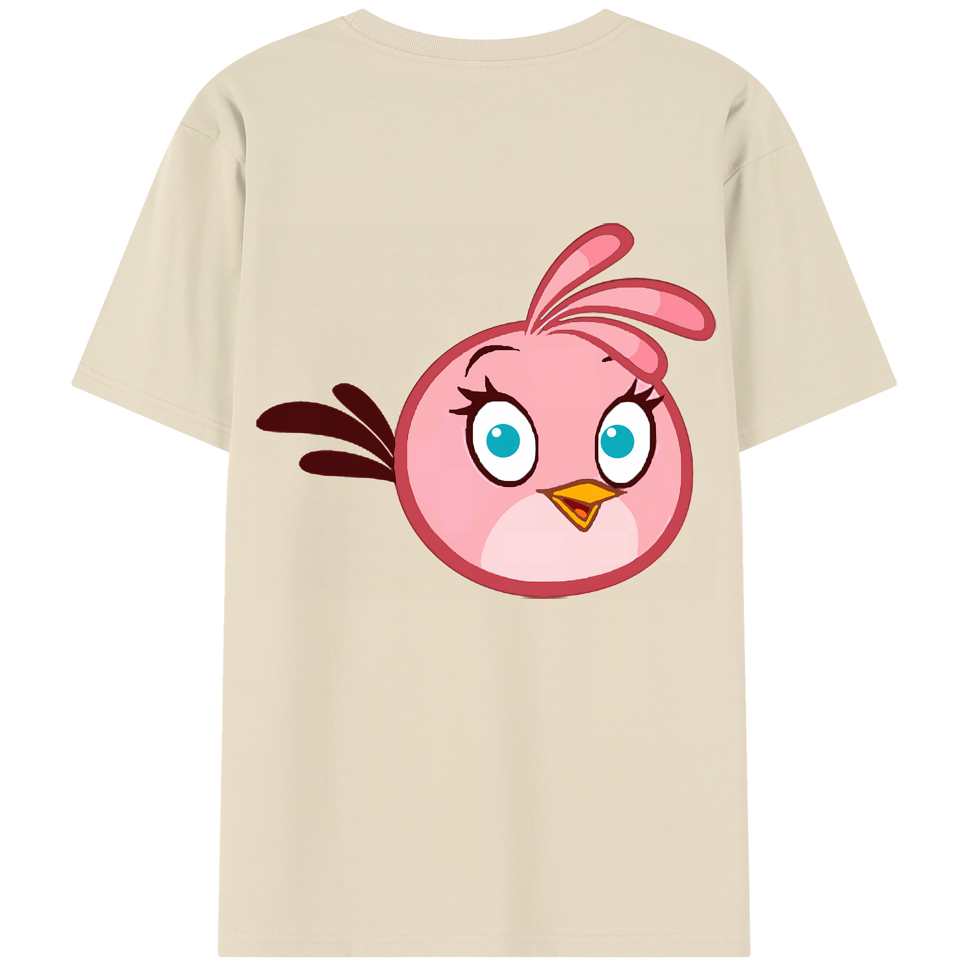 （画像用） Angry Birds アングリーバード 綿100％半袖Tシャツ（背面プリント）