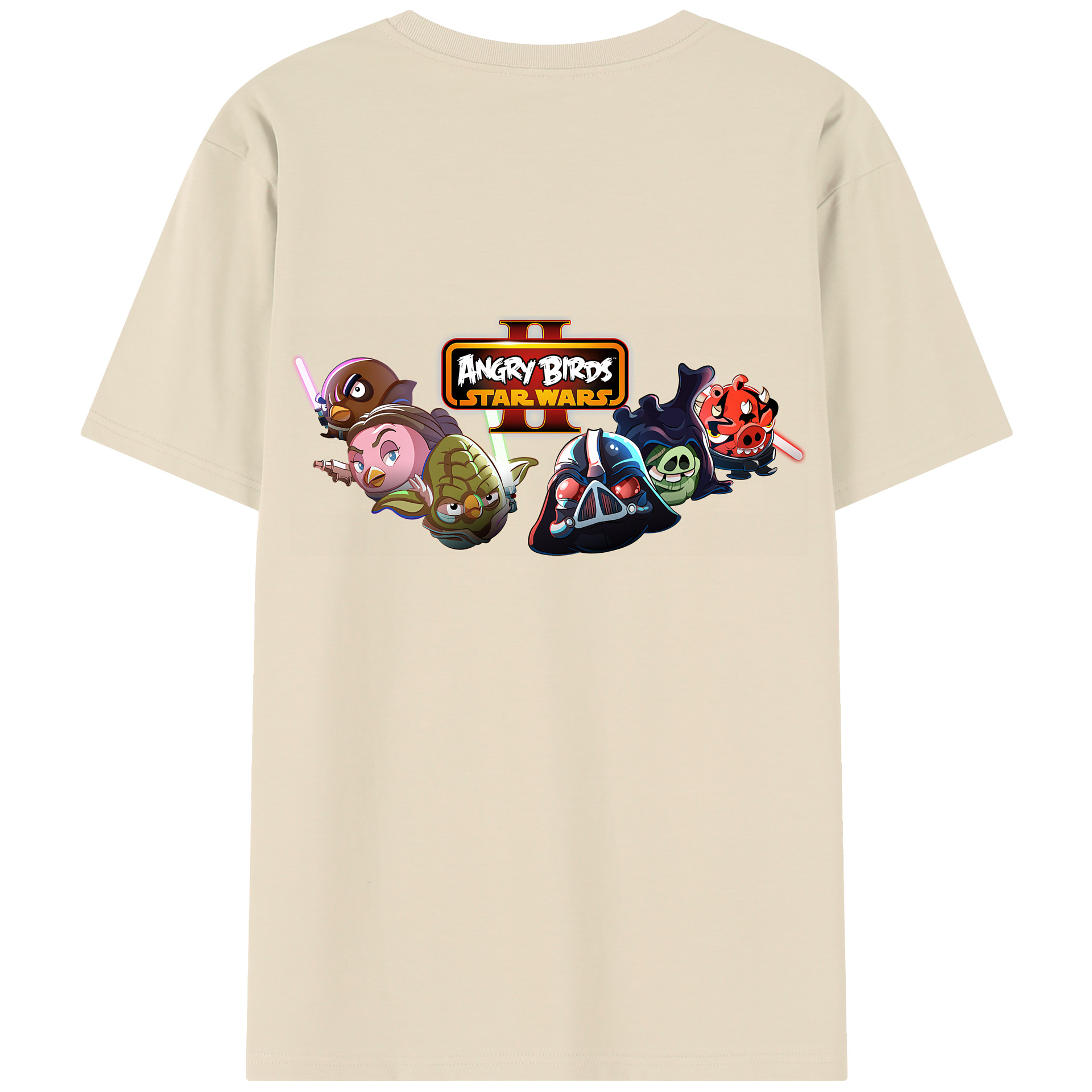 （画像用） Angry Birds アングリーバード 綿100％半袖Tシャツ（背面プリント）