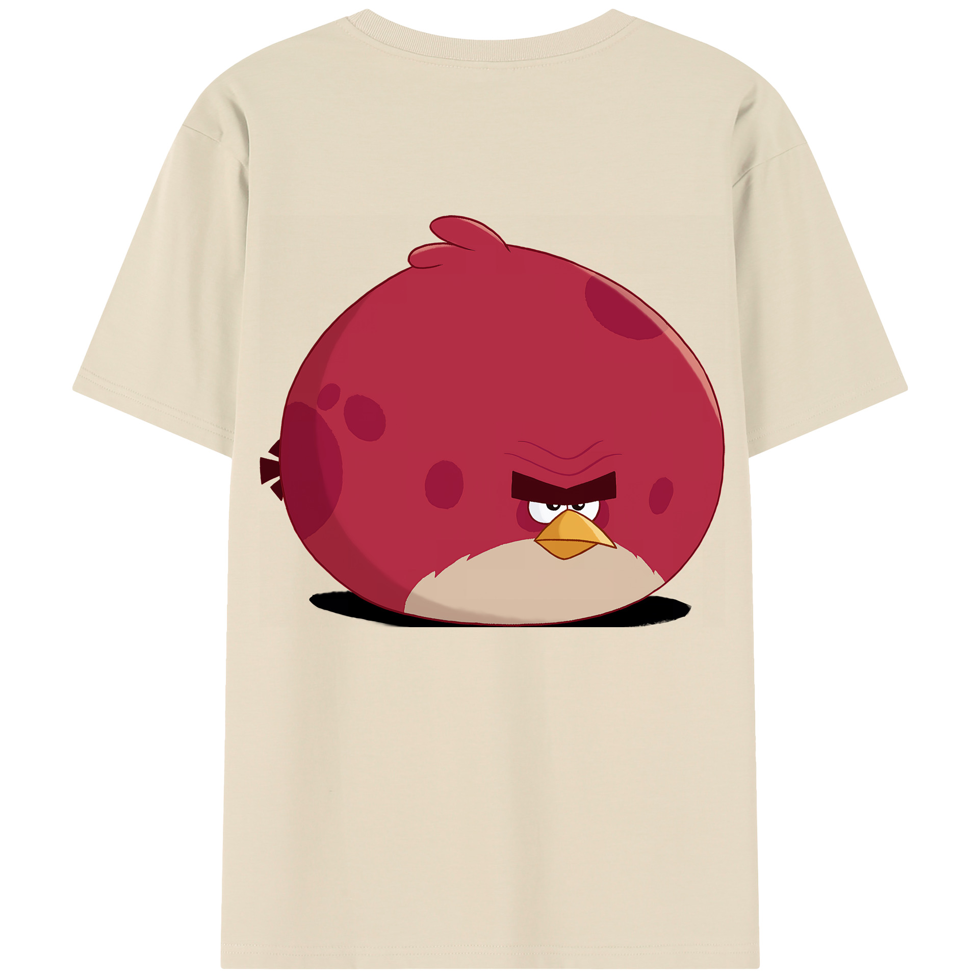 （画像用） Angry Birds アングリーバード 綿100％半袖Tシャツ（背面プリント）