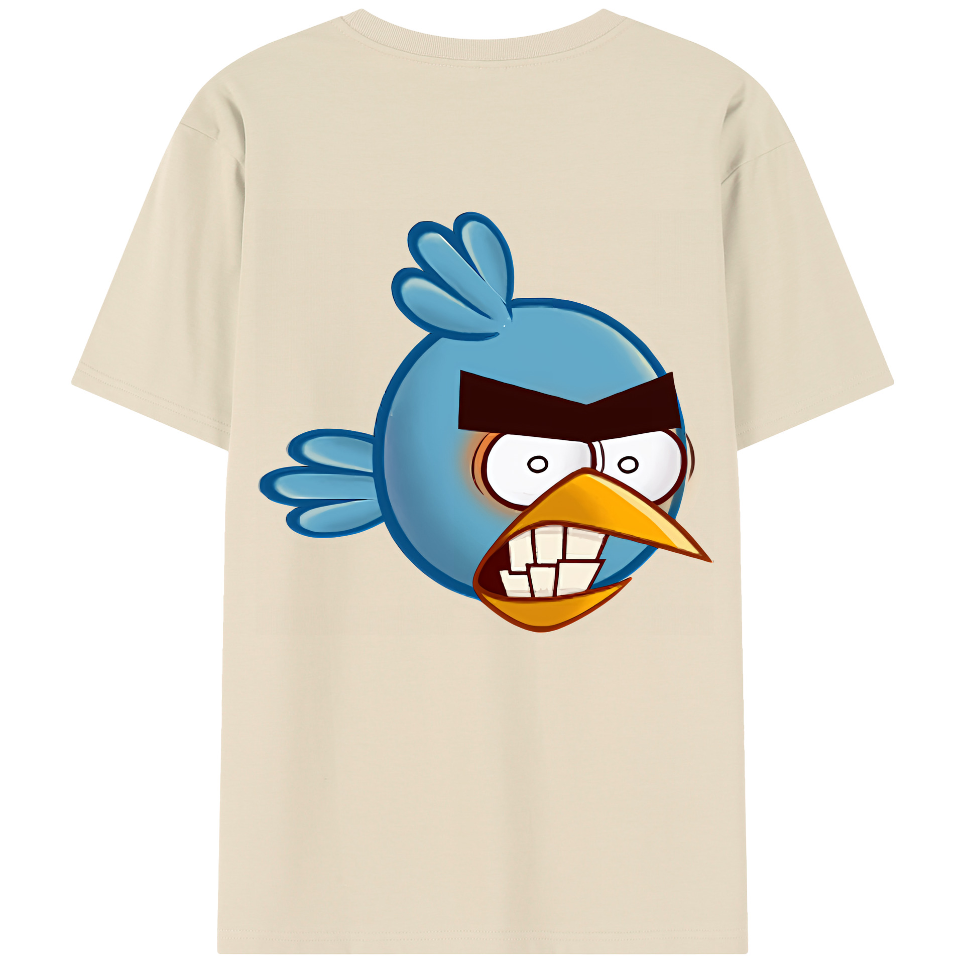 （画像用） Angry Birds アングリーバード 綿100％半袖Tシャツ（背面プリント）