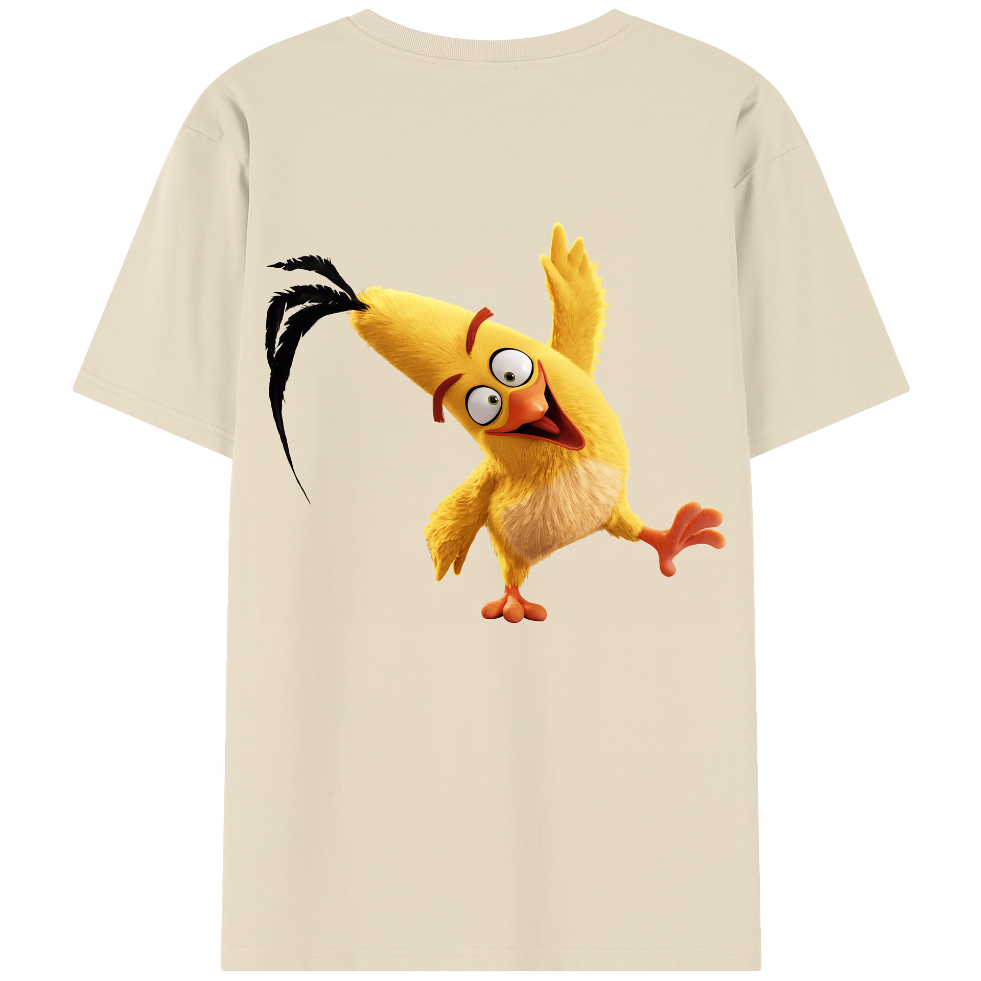 （画像用） Angry Birds アングリーバード 綿100％半袖Tシャツ（背面プリント）