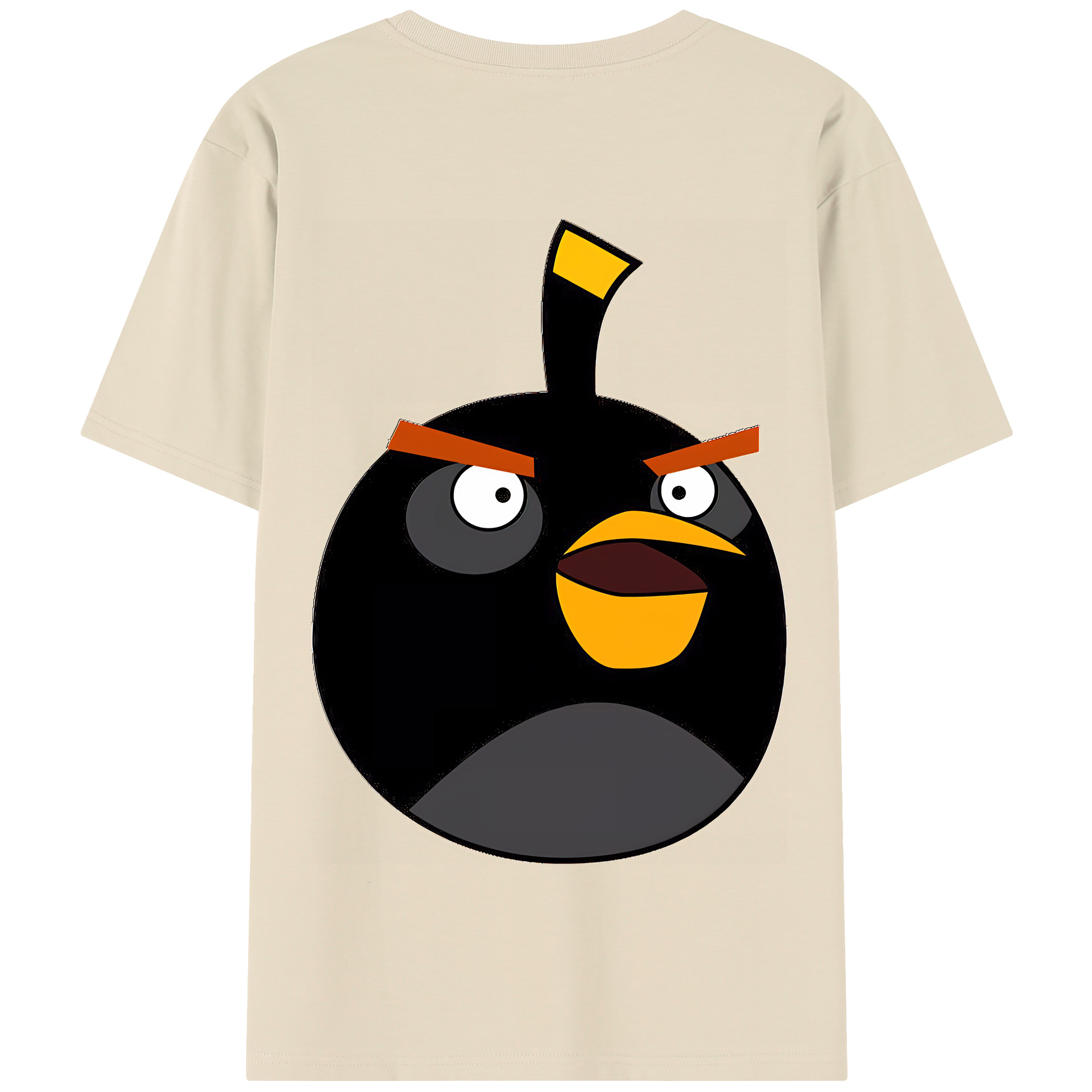 （画像用） Angry Birds アングリーバード 綿100％半袖Tシャツ（背面プリント）