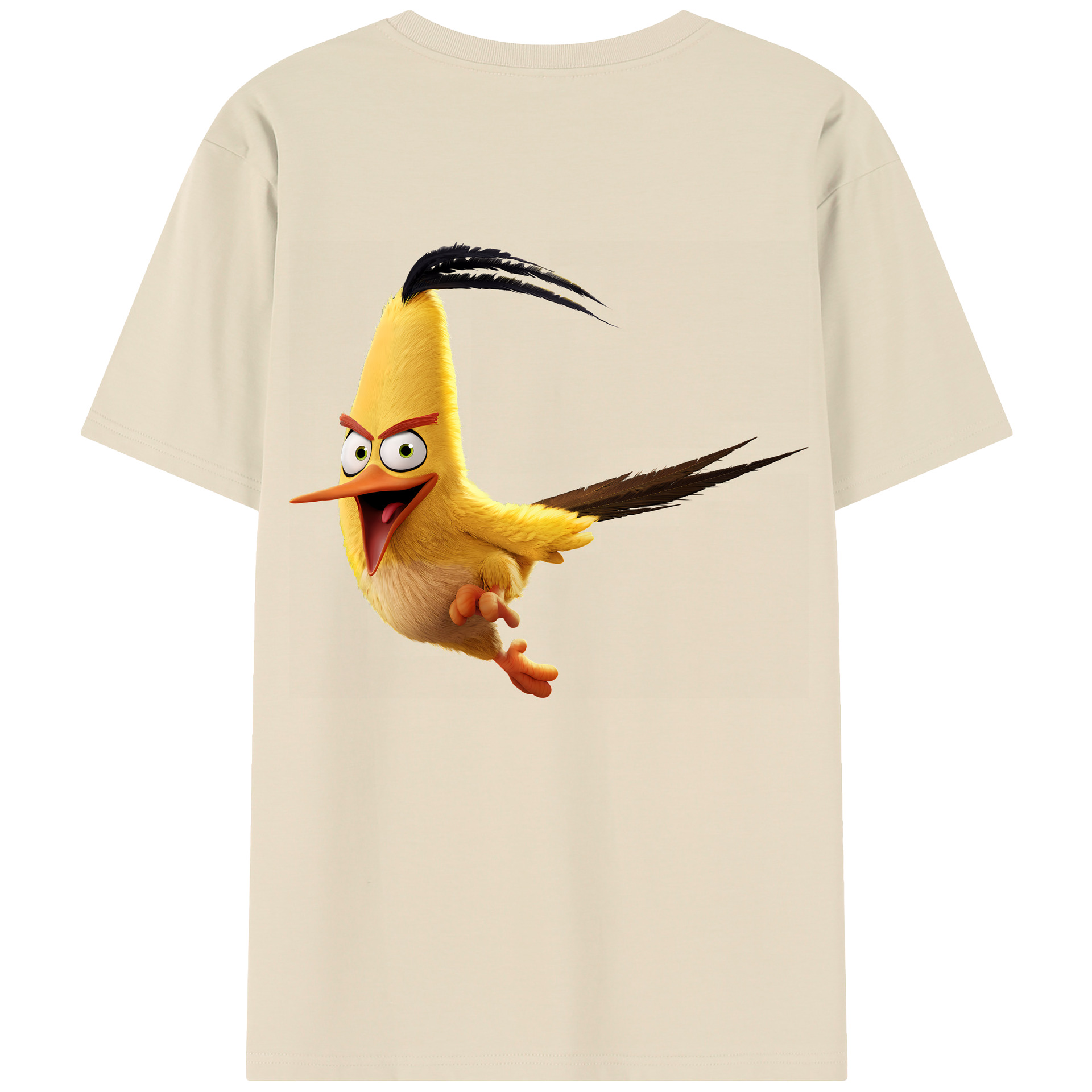 （画像用） Angry Birds アングリーバード 綿100％半袖Tシャツ（背面プリント）