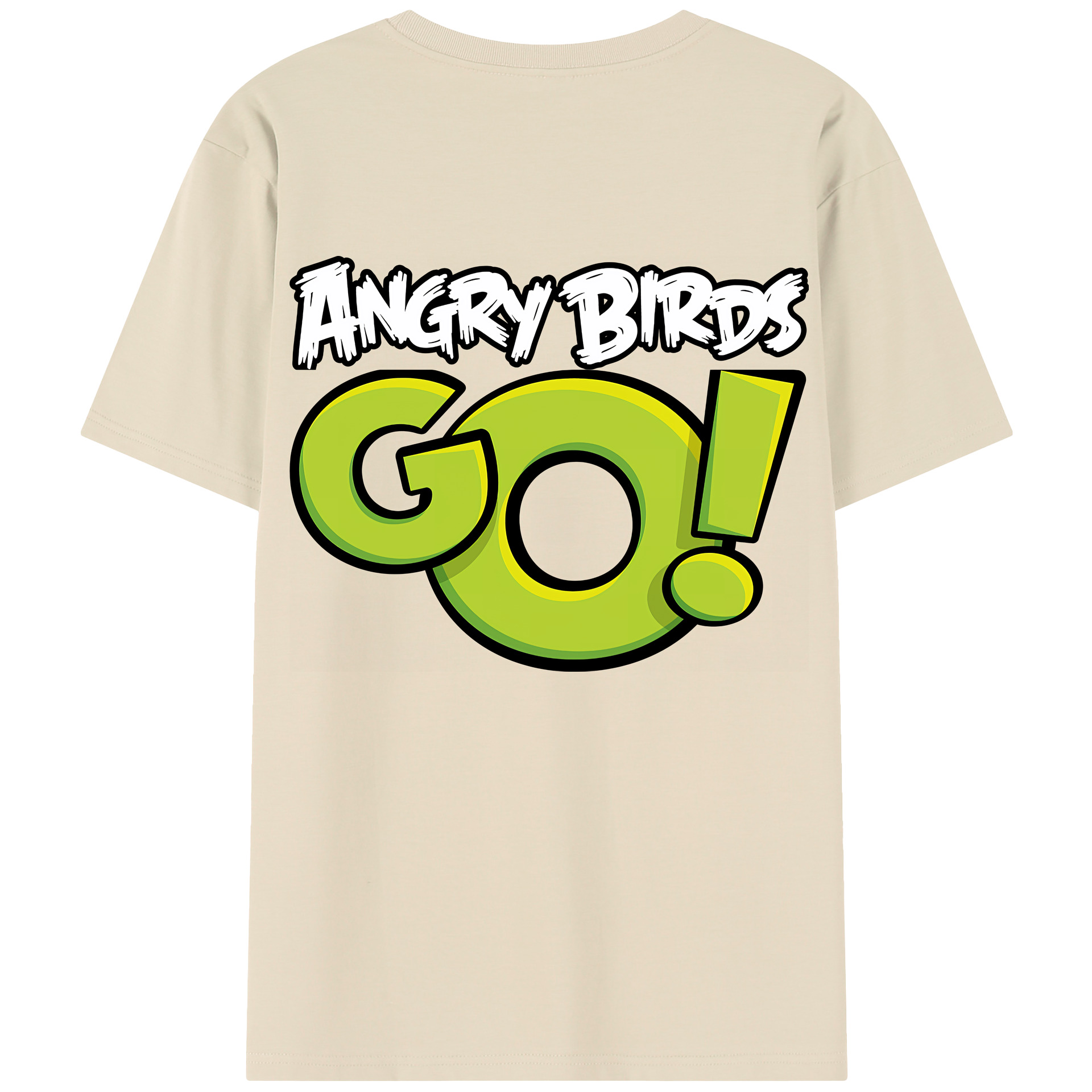 （画像用） Angry Birds アングリーバード 綿100％半袖Tシャツ（背面プリント）
