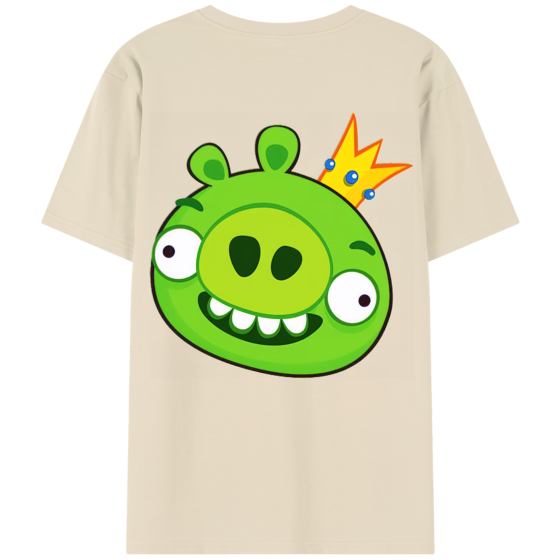 （画像用） Angry Birds アングリーバード 綿100％半袖Tシャツ（背面プリント）