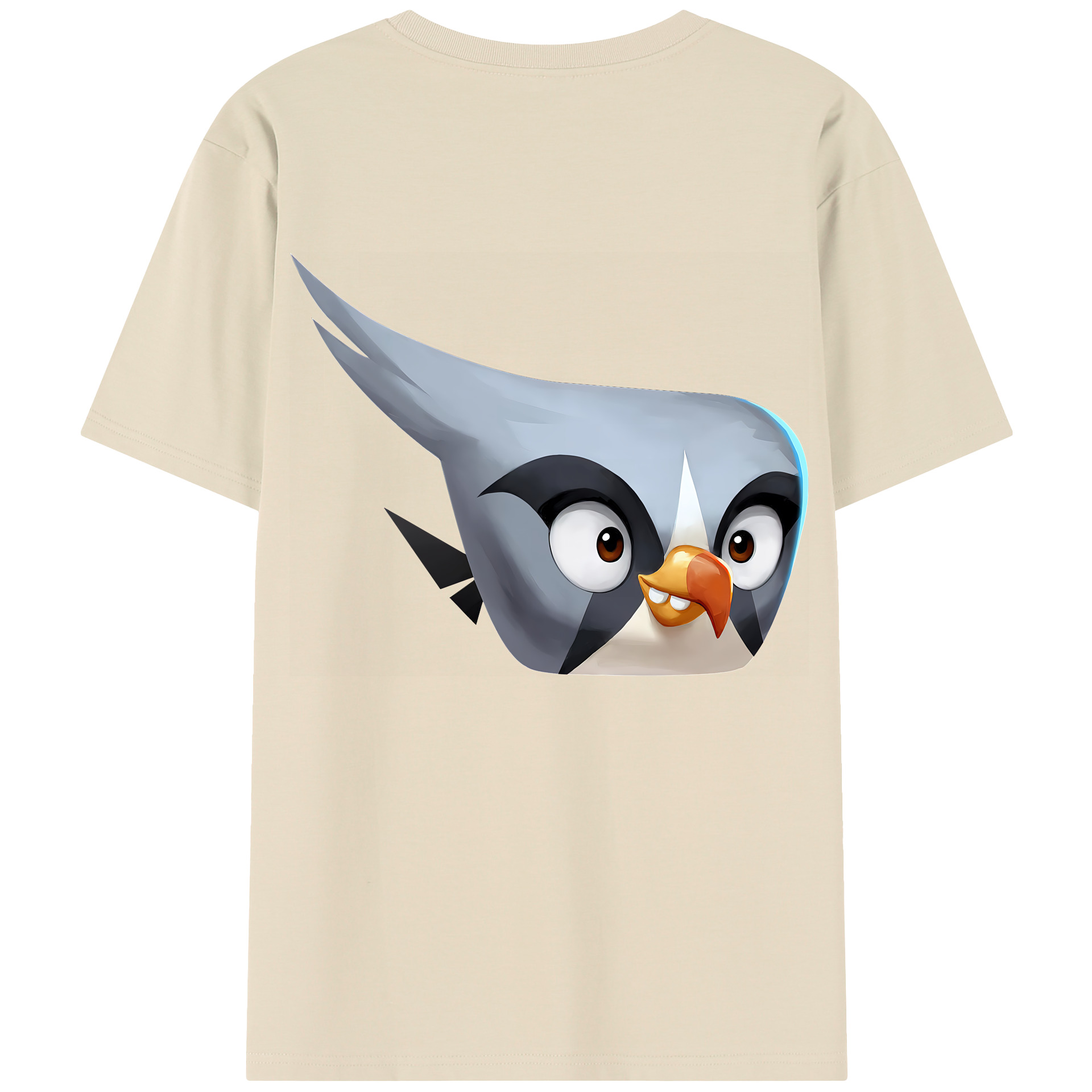 （画像用） Angry Birds アングリーバード 綿100％半袖Tシャツ（背面プリント）
