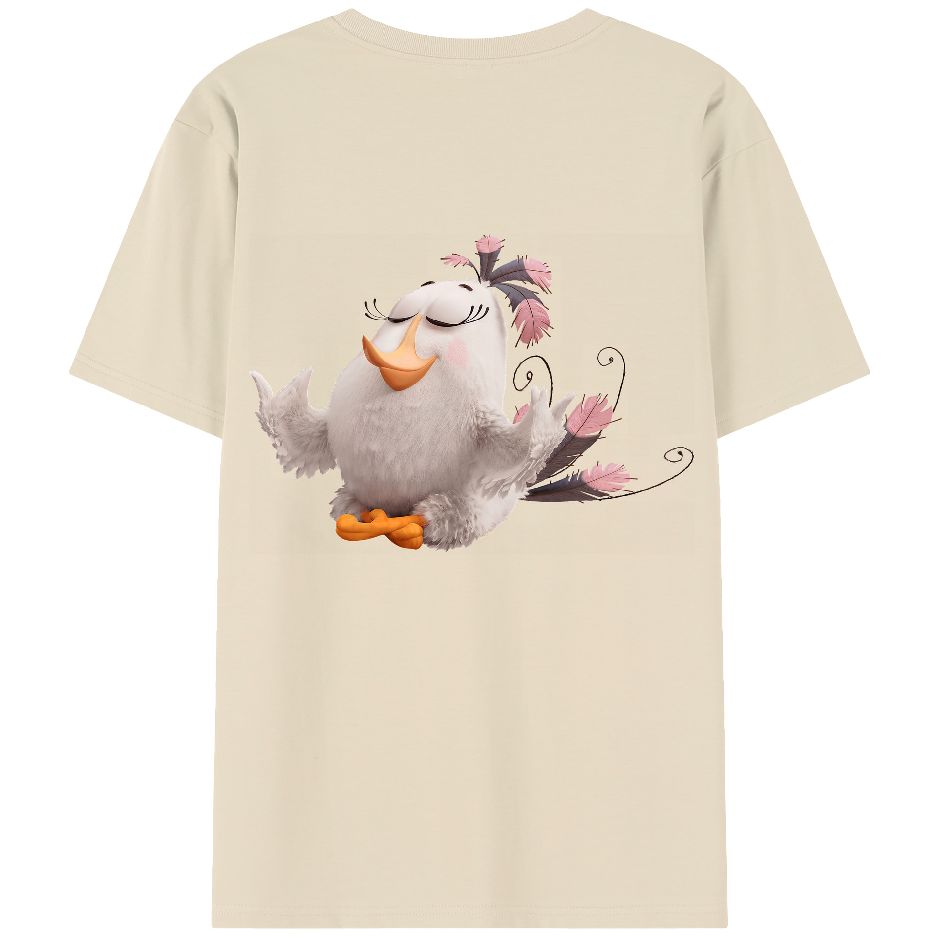 （画像用） Angry Birds アングリーバード 綿100％半袖Tシャツ（背面プリント）