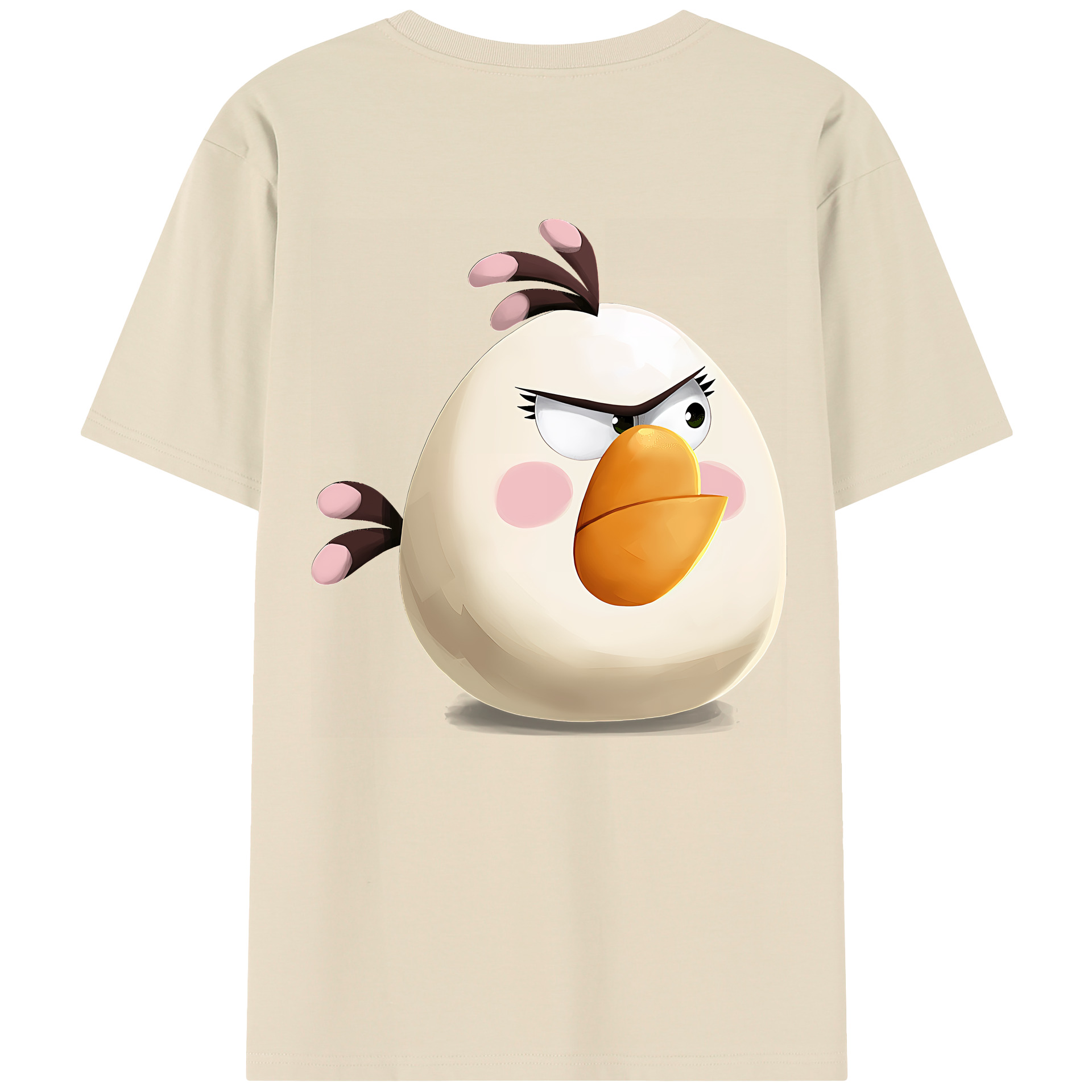 （画像用） Angry Birds アングリーバード 綿100％半袖Tシャツ（背面プリント）