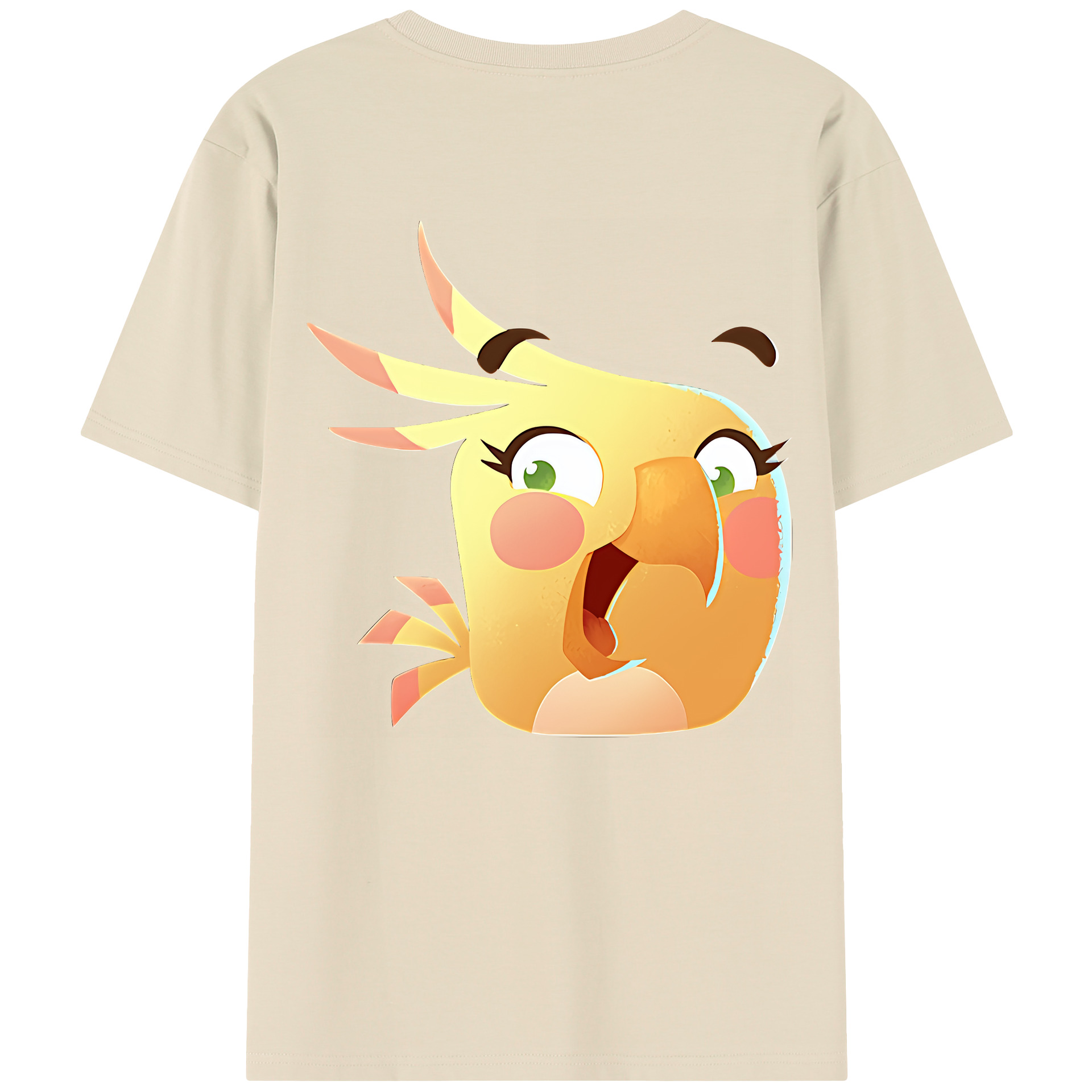 （画像用） Angry Birds アングリーバード 綿100％半袖Tシャツ（背面プリント）