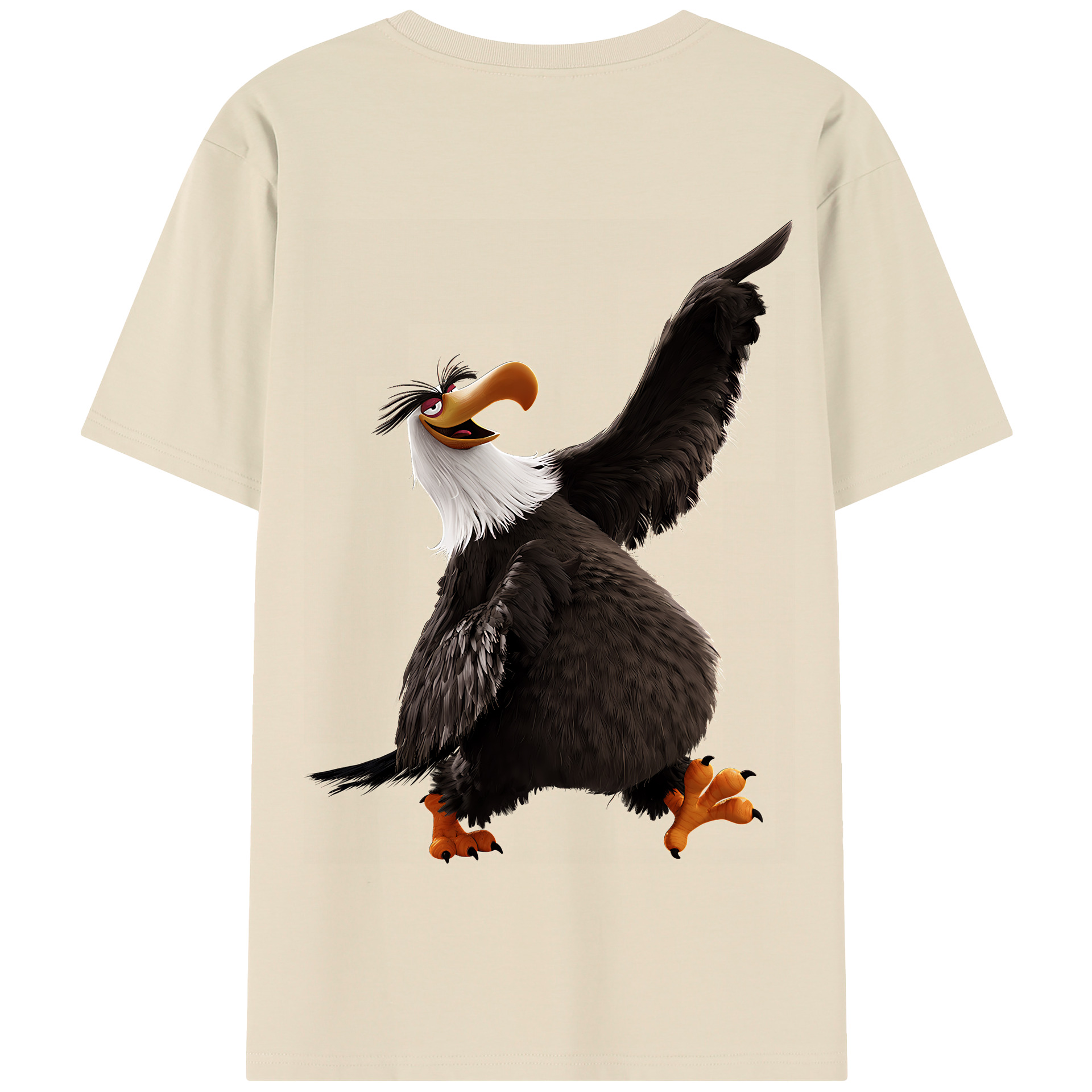 （画像用） Angry Birds アングリーバード 綿100％半袖Tシャツ（背面プリント）