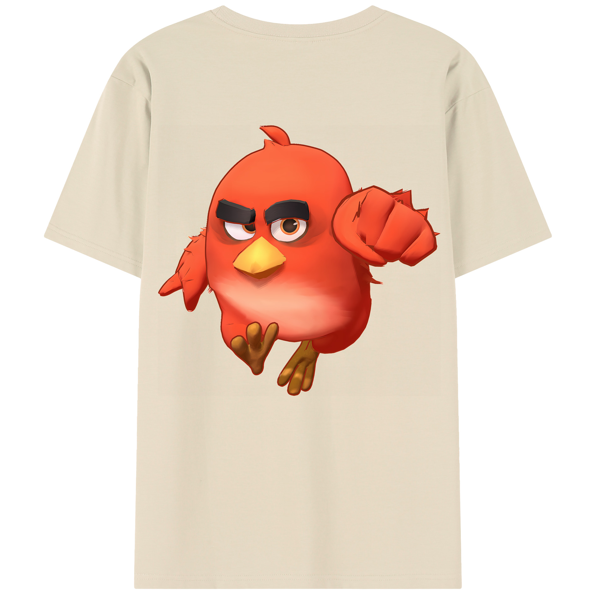 （画像用） Angry Birds アングリーバード 綿100％半袖Tシャツ（背面プリント）