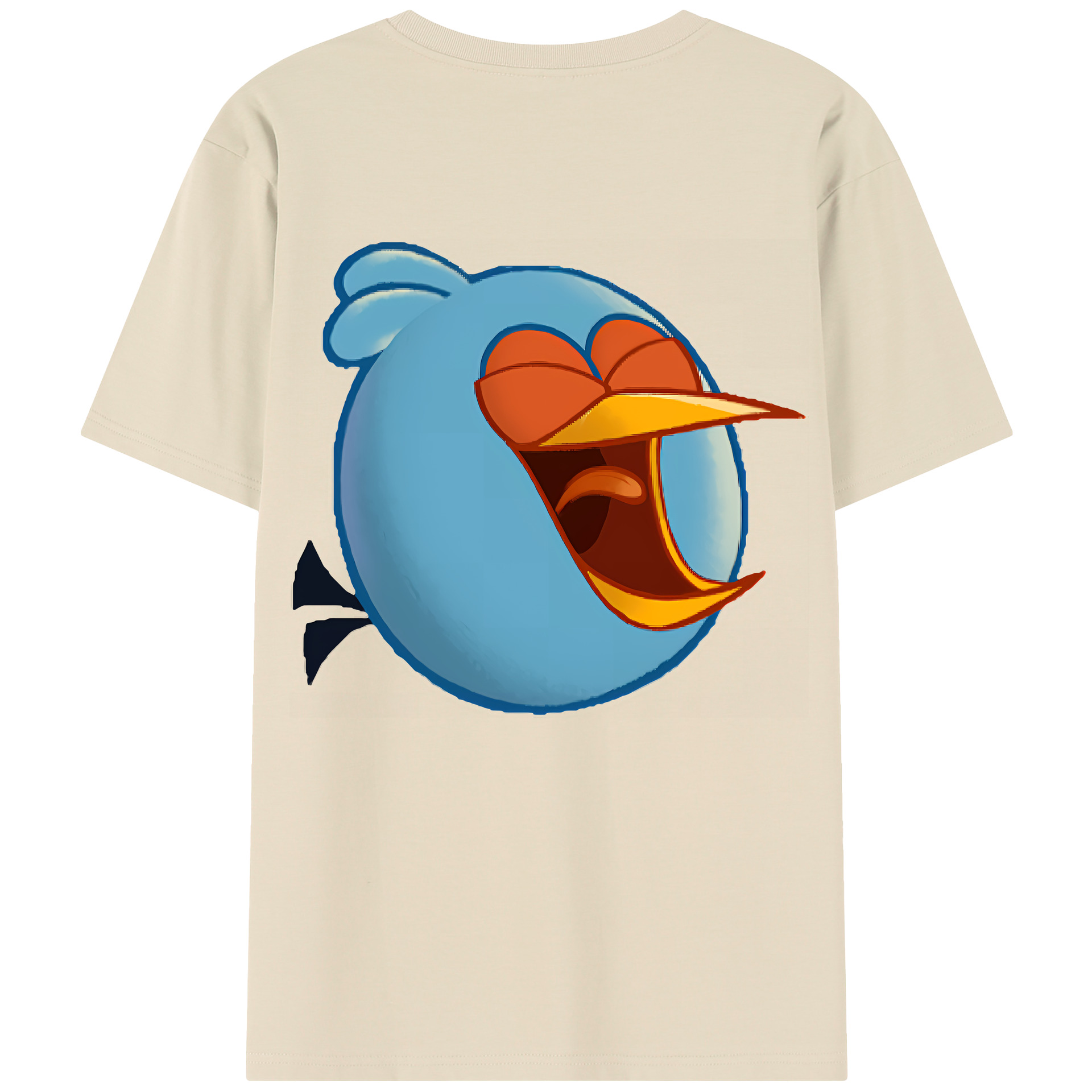 （画像用） Angry Birds アングリーバード 綿100％半袖Tシャツ（背面プリント）