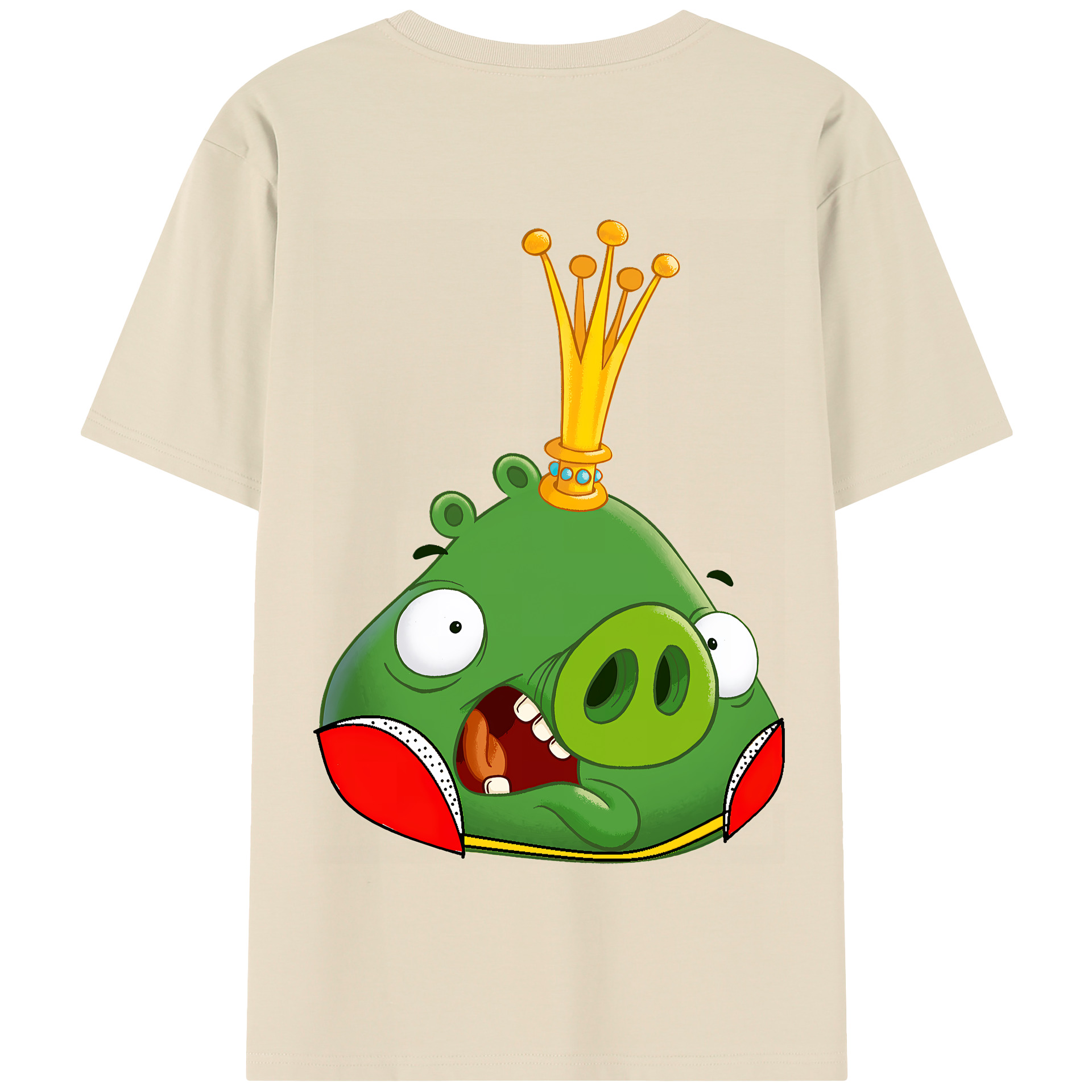 （画像用） Angry Birds アングリーバード 綿100％半袖Tシャツ（背面プリント）