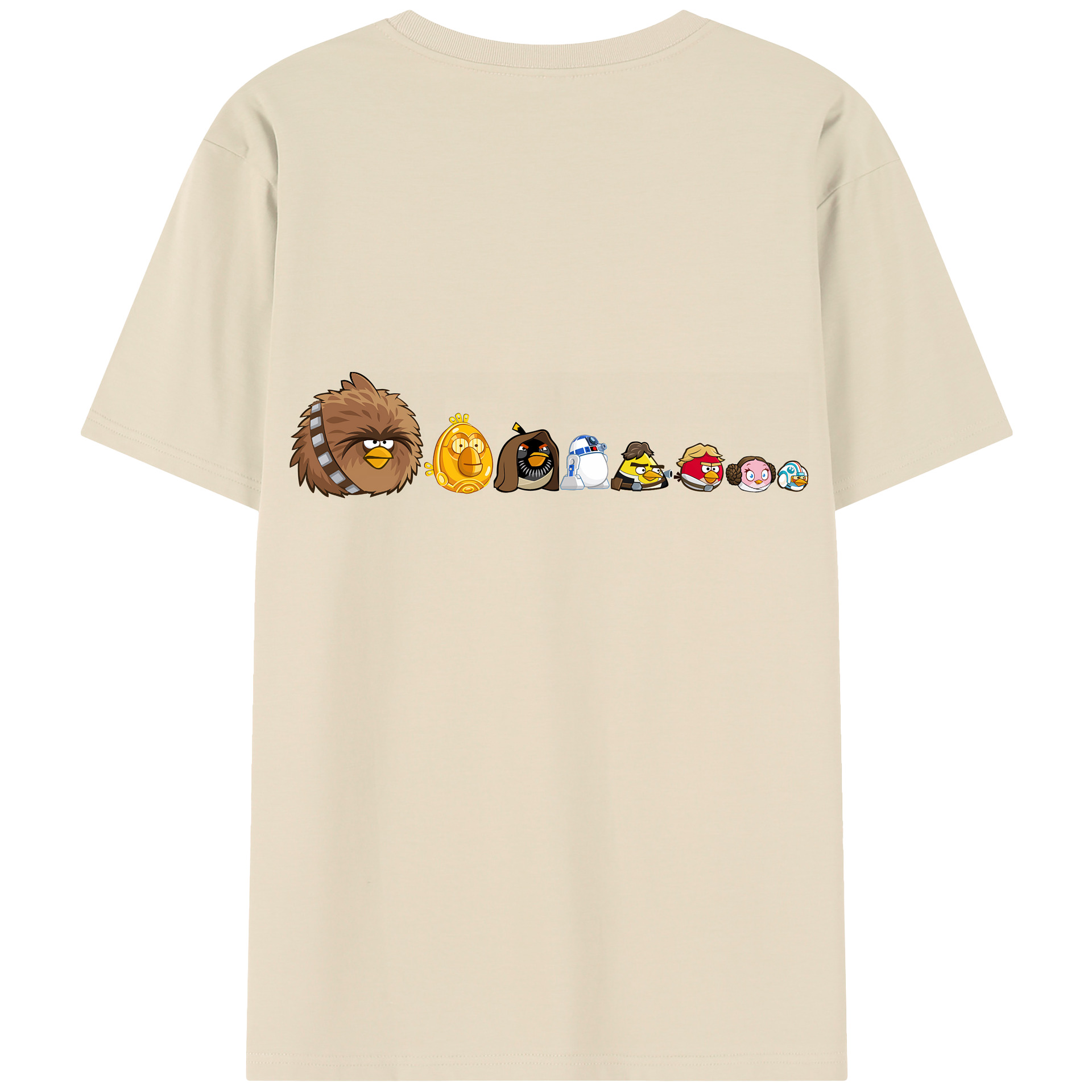 （画像用） Angry Birds アングリーバード 綿100％半袖Tシャツ（背面プリント）