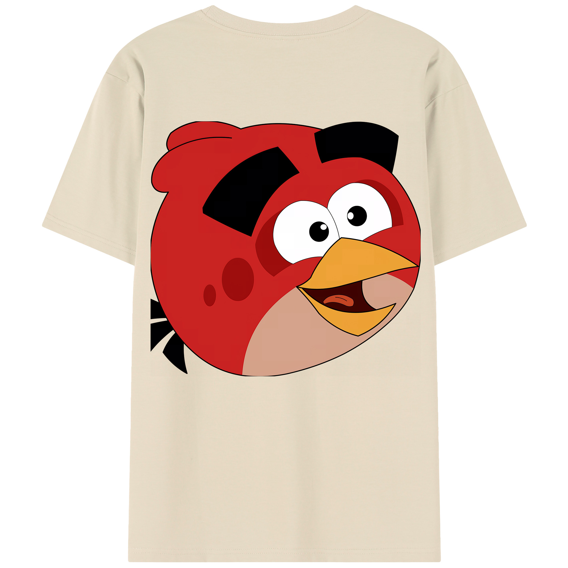 （画像用） Angry Birds アングリーバード 綿100％半袖Tシャツ（背面プリント）