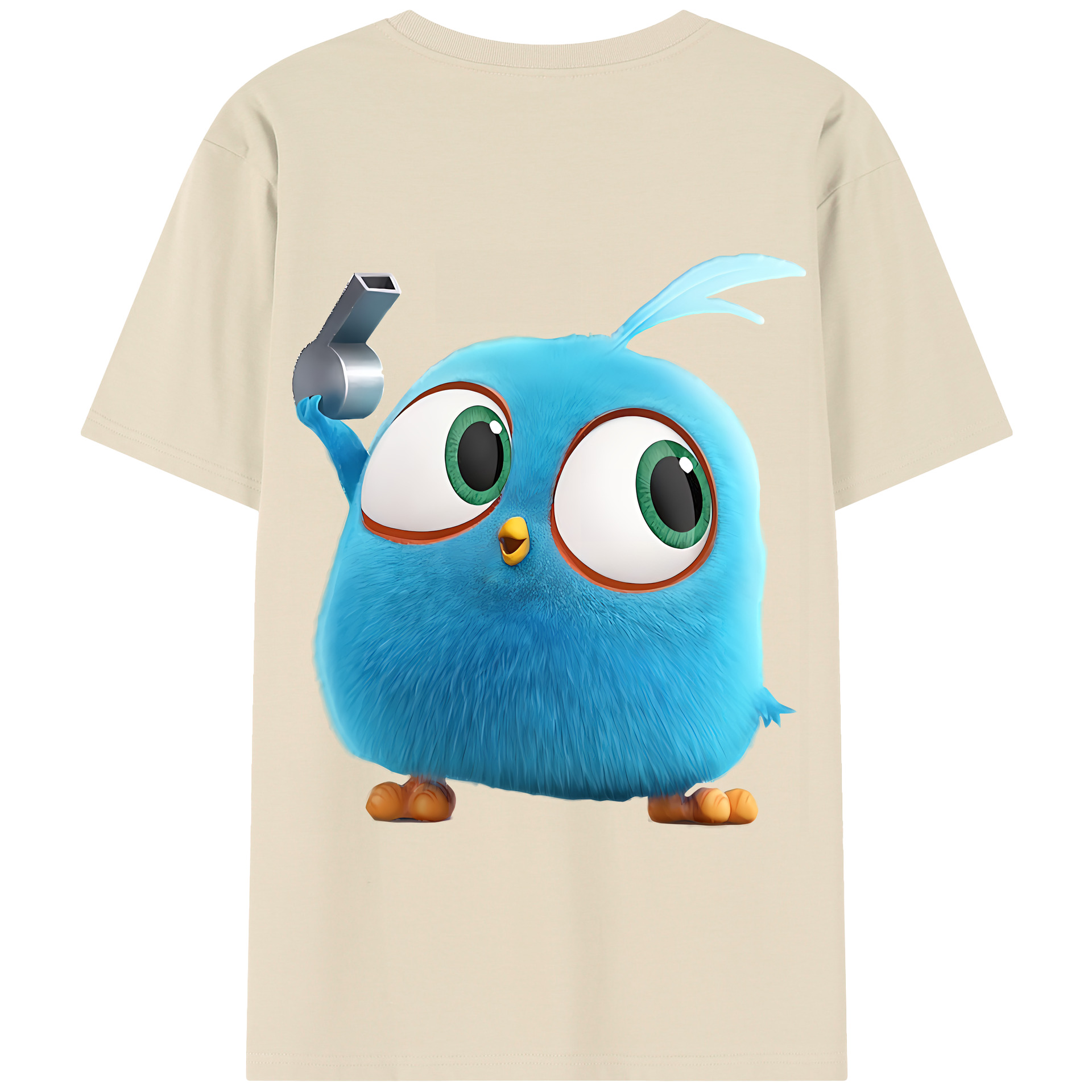 （画像用） Angry Birds アングリーバード 綿100％半袖Tシャツ（背面プリント）