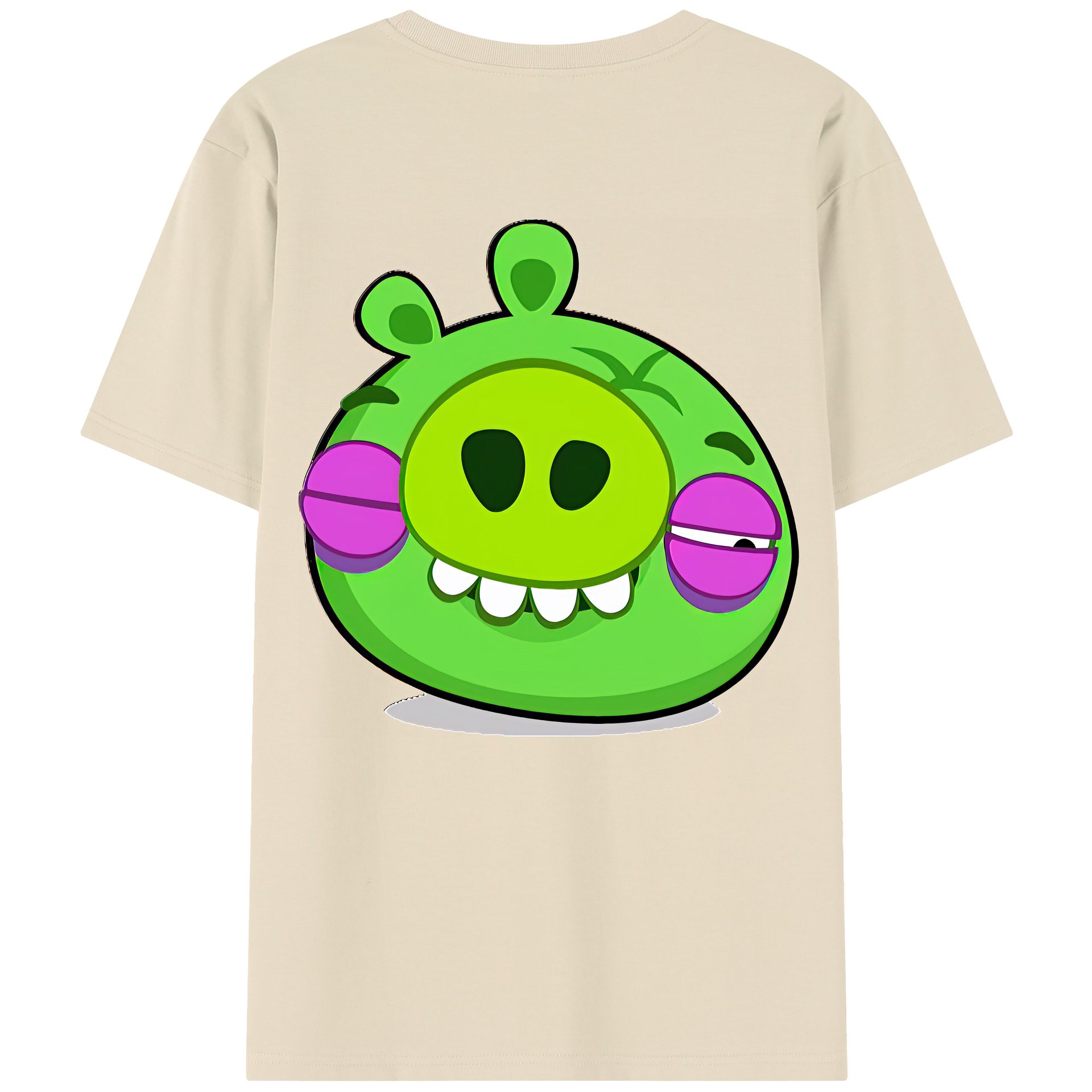 （画像用） Angry Birds アングリーバード 綿100％半袖Tシャツ（背面プリント）