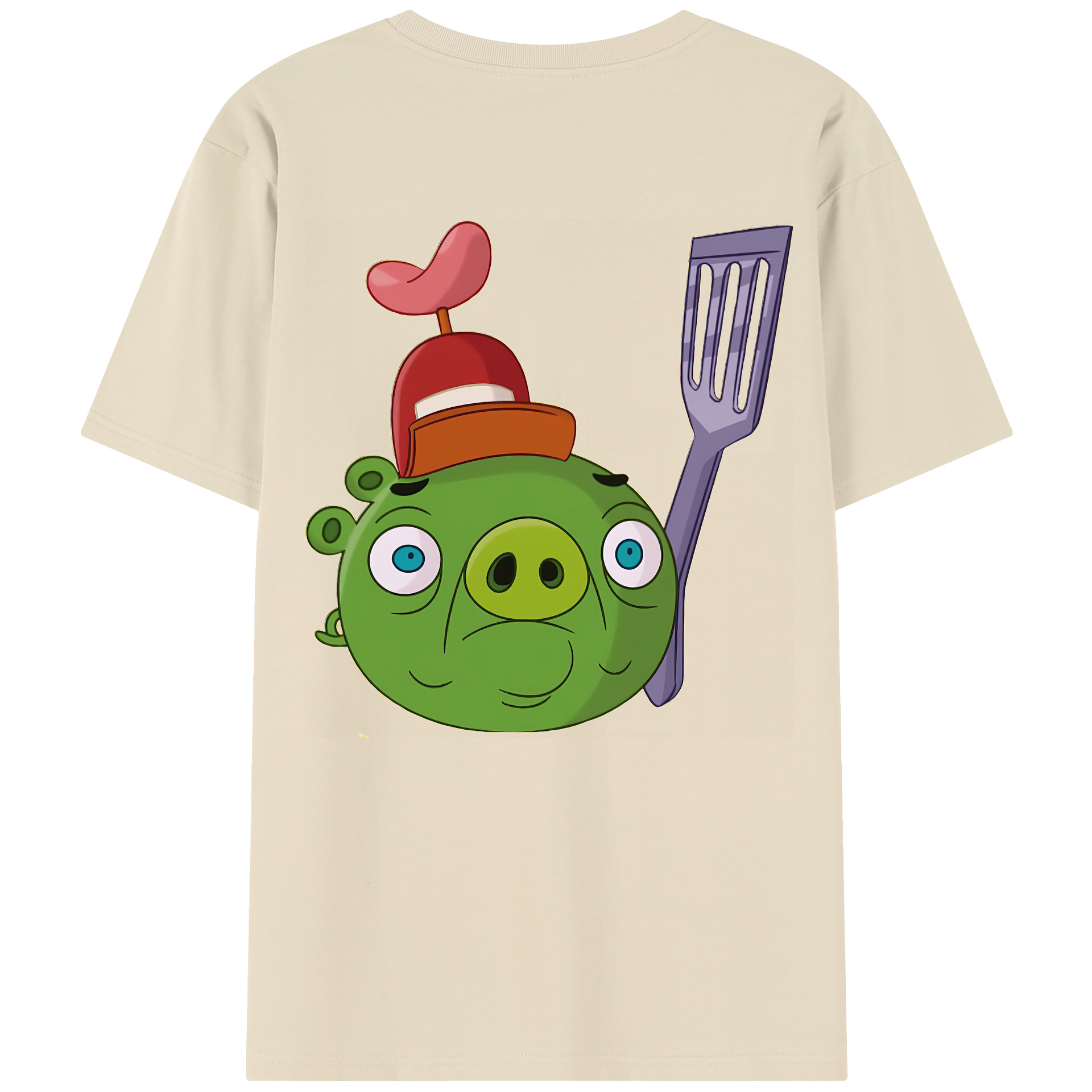 （画像用） Angry Birds アングリーバード 綿100％半袖Tシャツ（背面プリント）