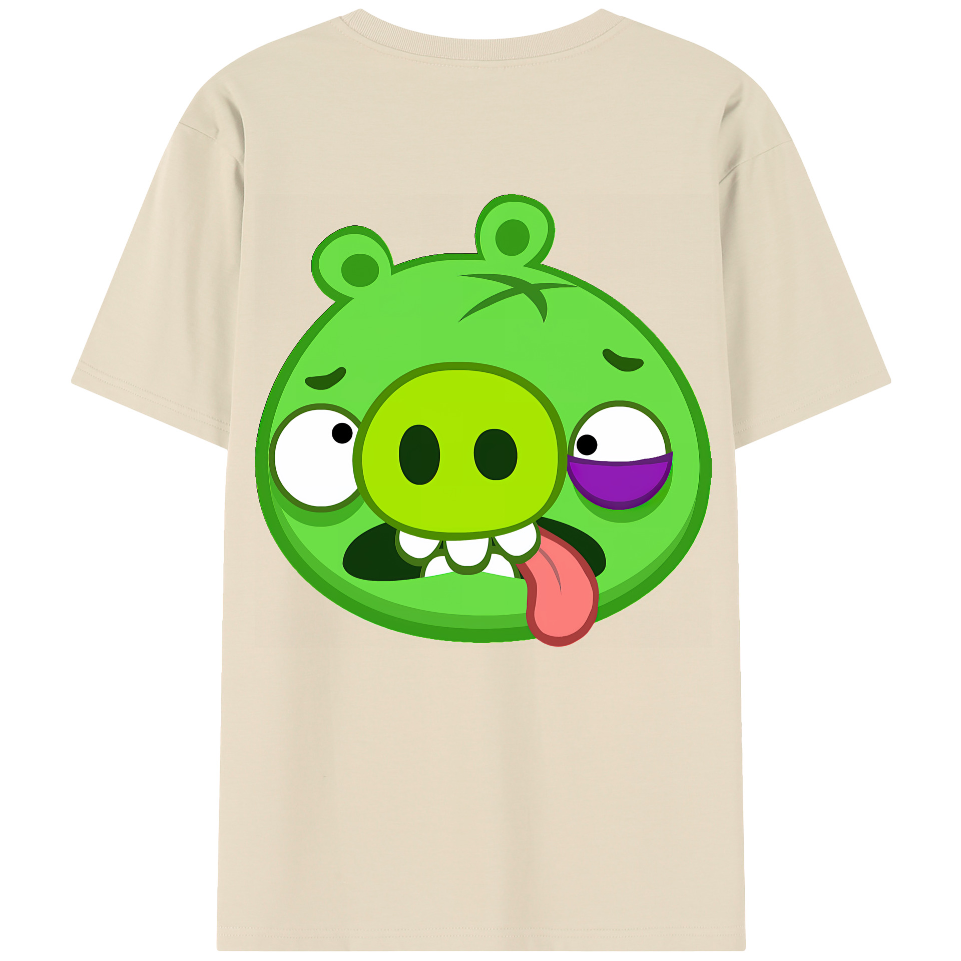 （画像用） Angry Birds アングリーバード 綿100％半袖Tシャツ（背面プリント）