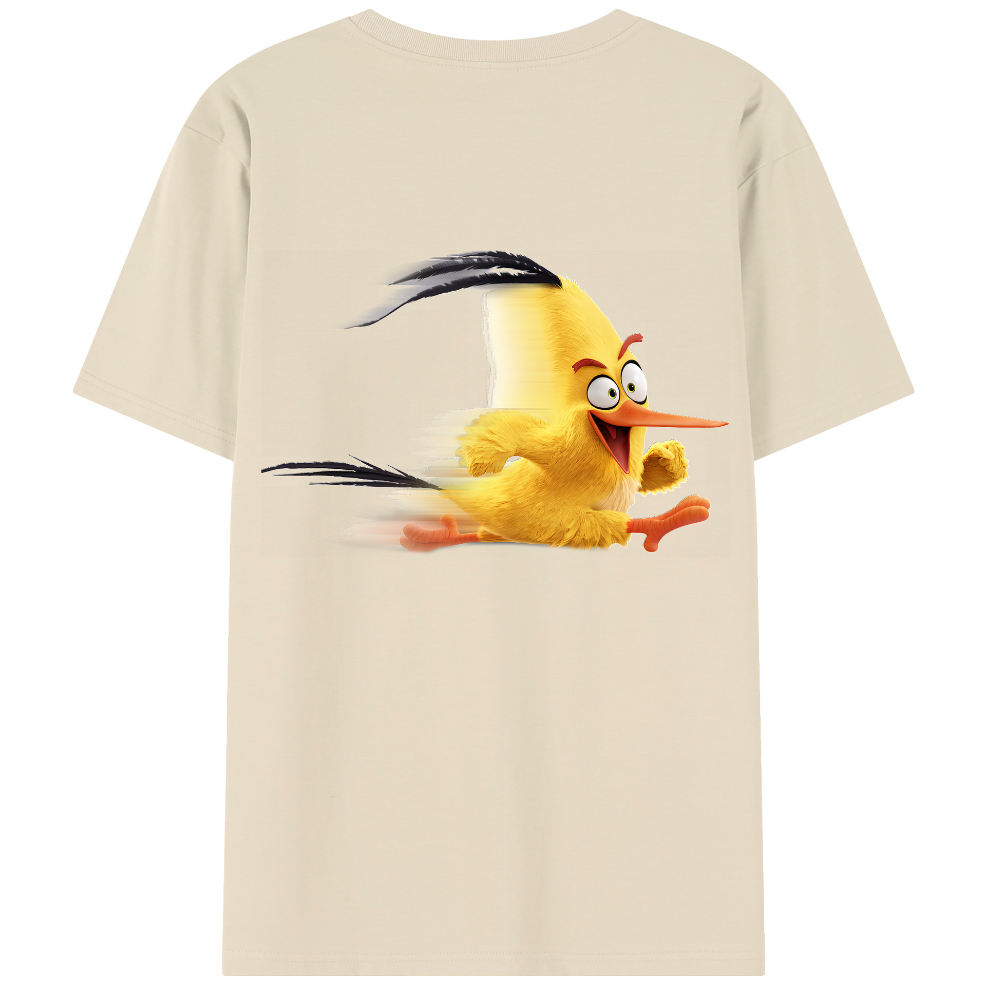（画像用） Angry Birds アングリーバード 綿100％半袖Tシャツ（背面プリント）