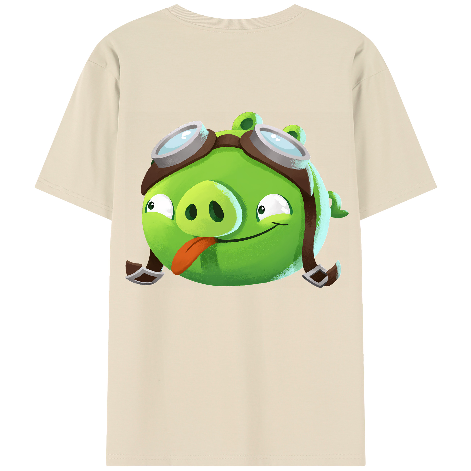 （画像用） Angry Birds アングリーバード 綿100％半袖Tシャツ（背面プリント）