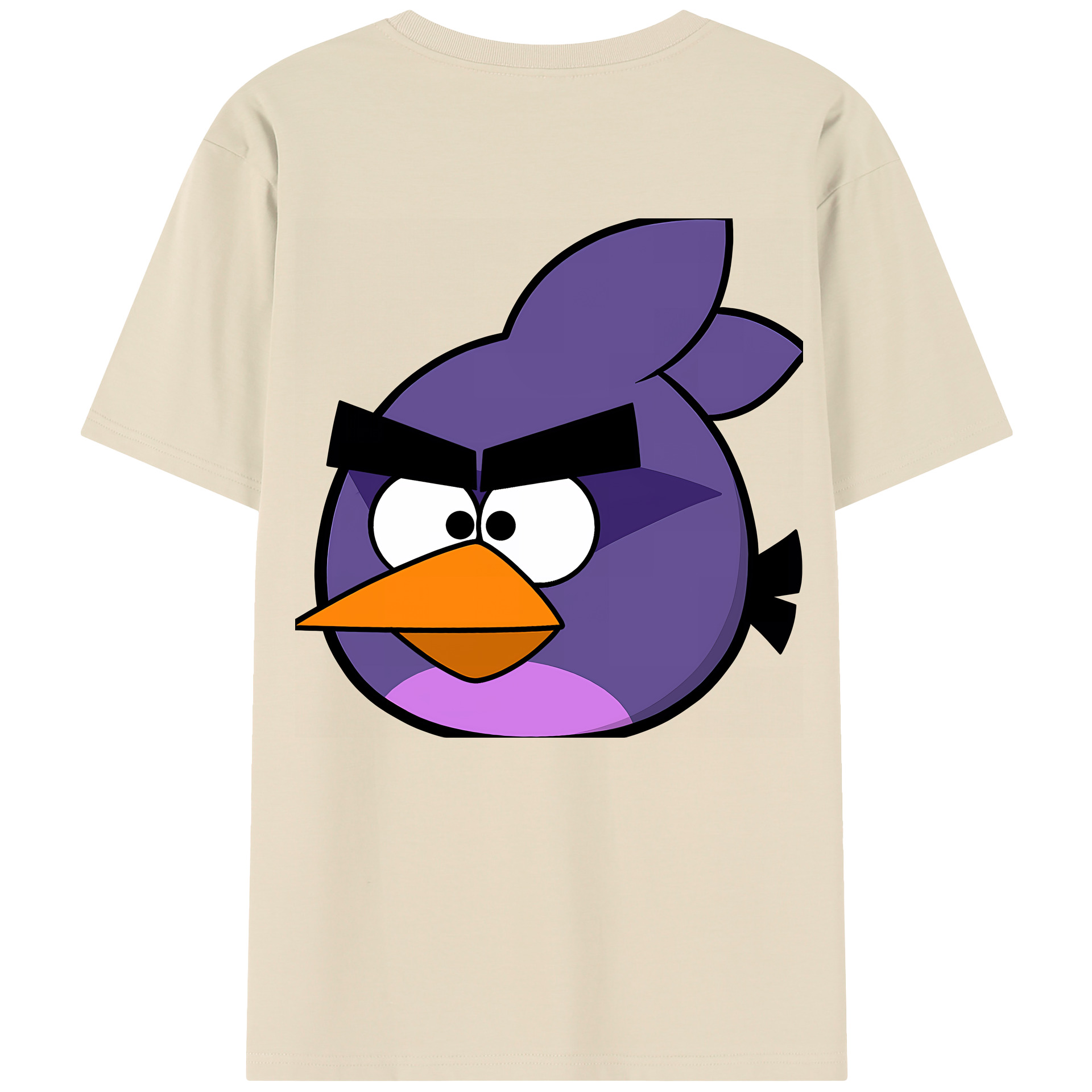 （画像用） Angry Birds アングリーバード 綿100％半袖Tシャツ（背面プリント）
