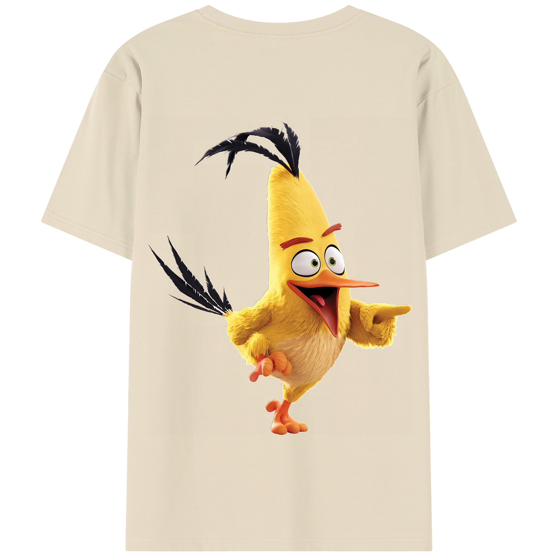 （画像用） Angry Birds アングリーバード 綿100％半袖Tシャツ（背面プリント）