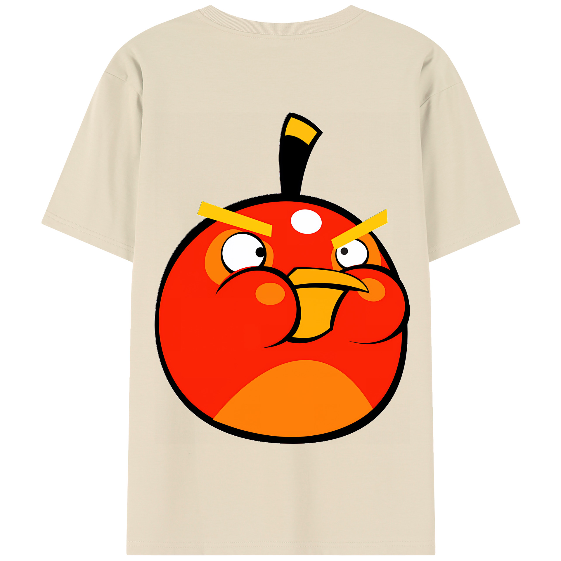 （画像用） Angry Birds アングリーバード 綿100％半袖Tシャツ（背面プリント）