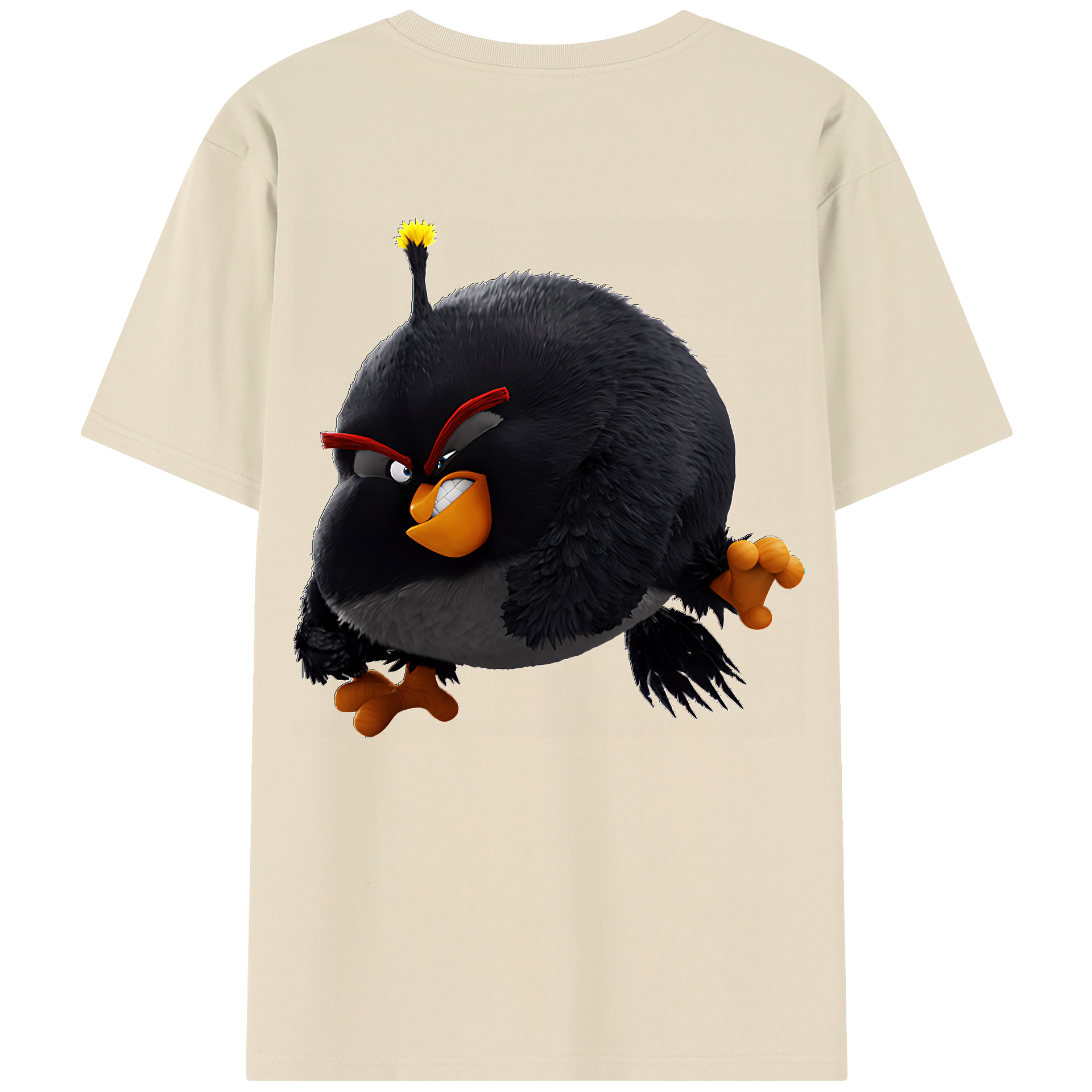 （画像用） Angry Birds アングリーバード 綿100％半袖Tシャツ（背面プリント）
