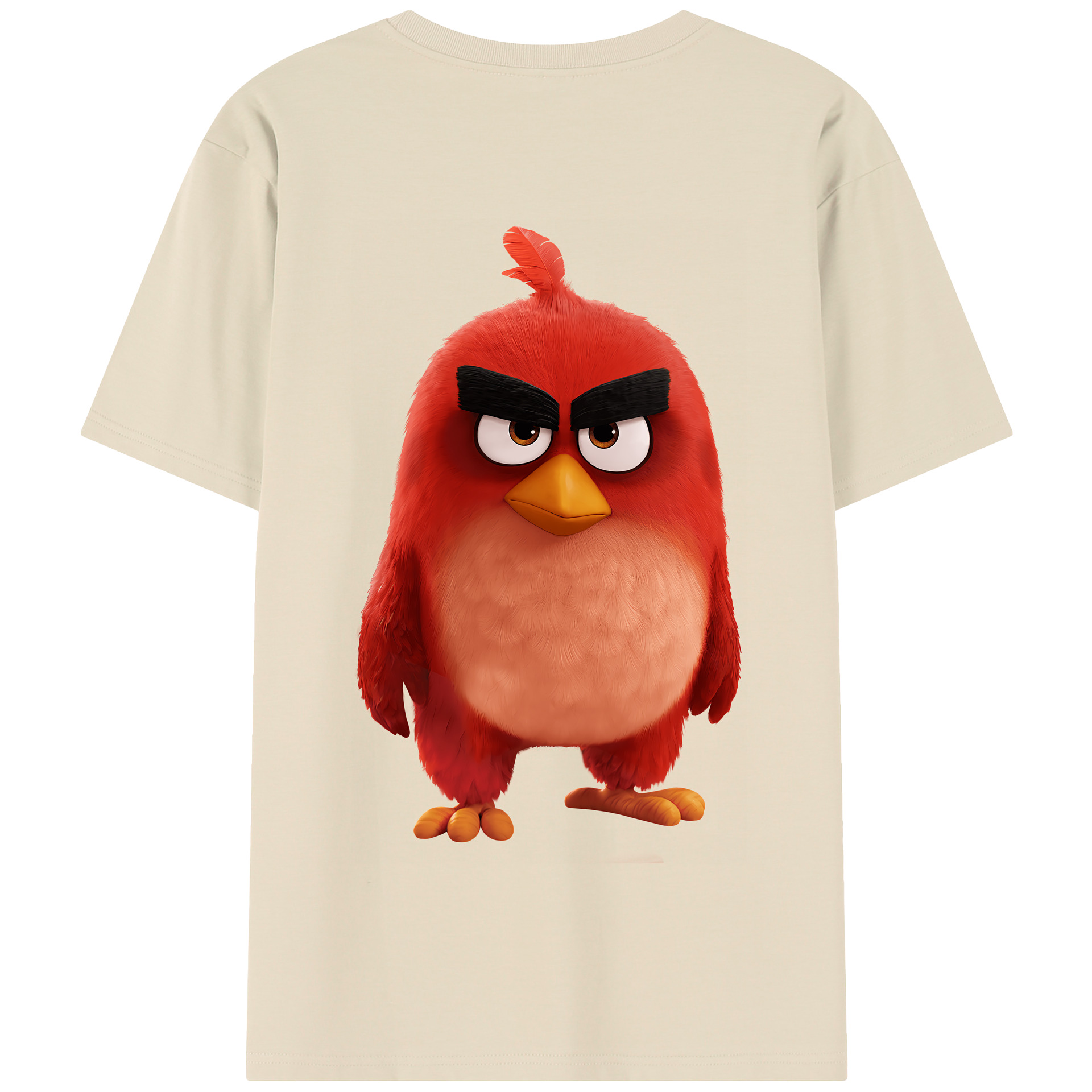 （画像用） Angry Birds アングリーバード 綿100％半袖Tシャツ（背面プリント）