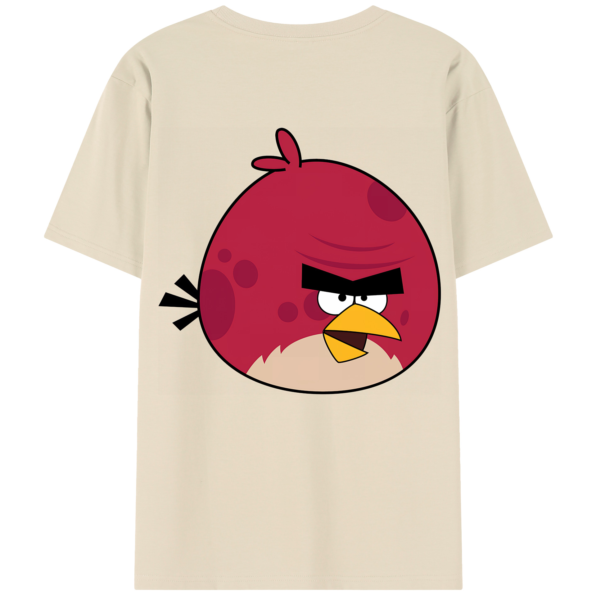 （画像用） Angry Birds アングリーバード 綿100％半袖Tシャツ（背面プリント）
